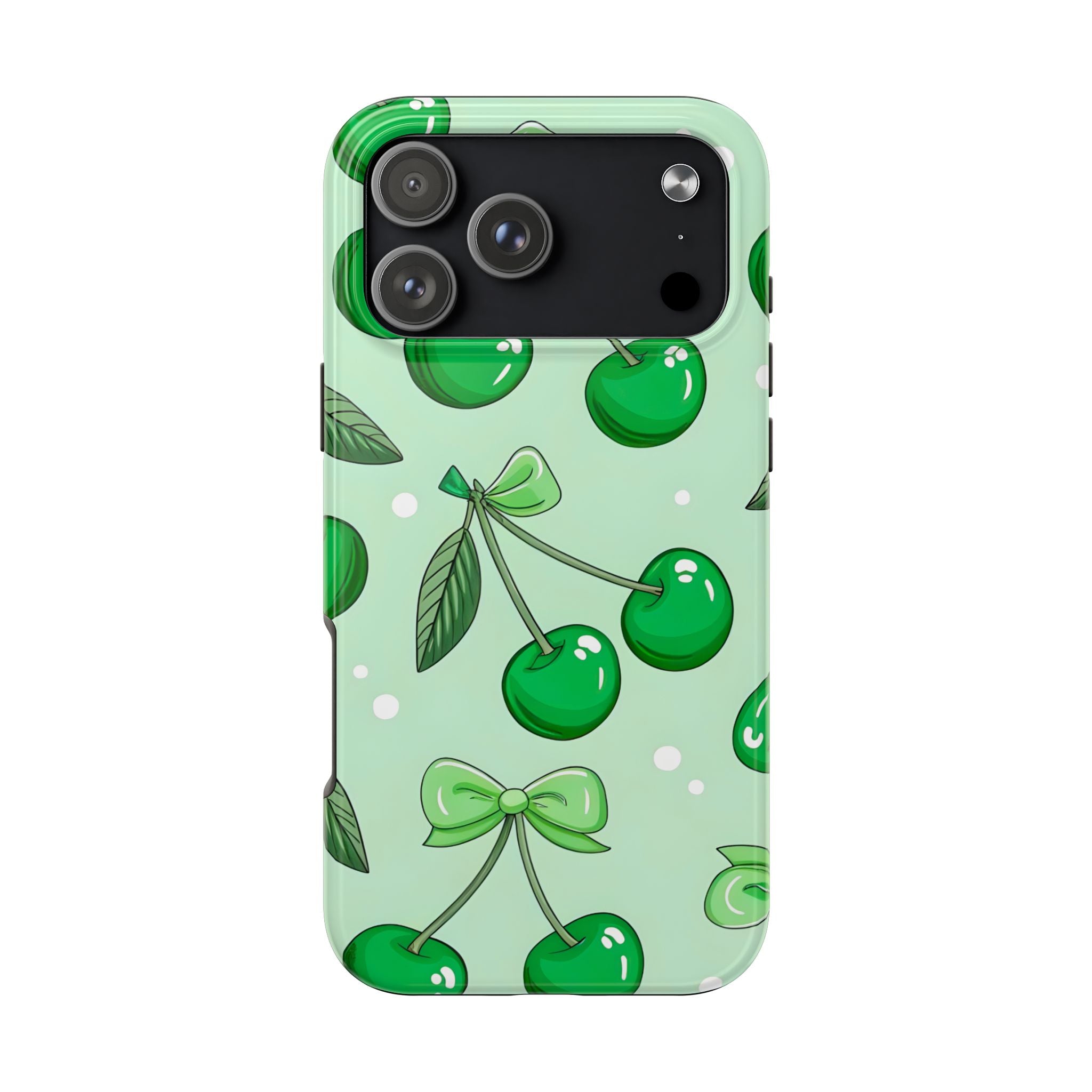 Green Cherry Phone Case for iPhone and Samsung Galaxy Series