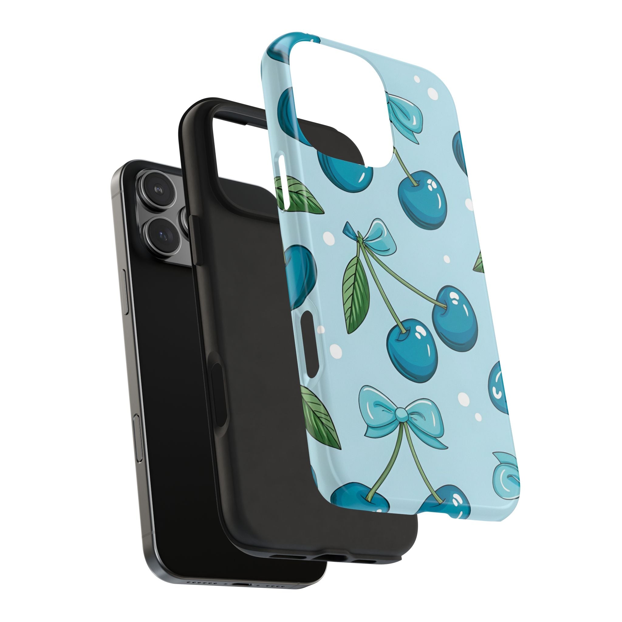 Blue Cherry Phone Case for iPhone and Samsung Galaxy Series