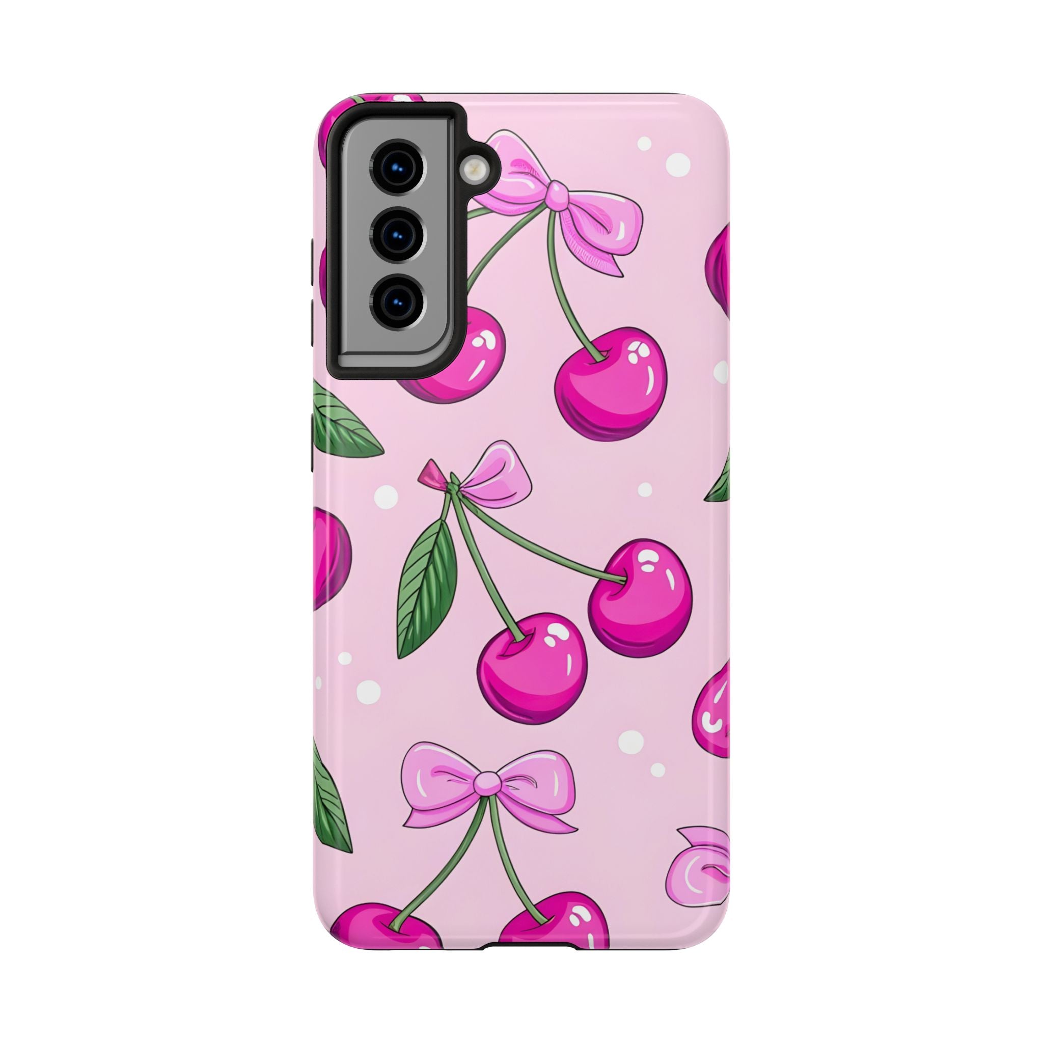 Pink Cherry Phone Case for iPhone and Samsung Galaxy Series