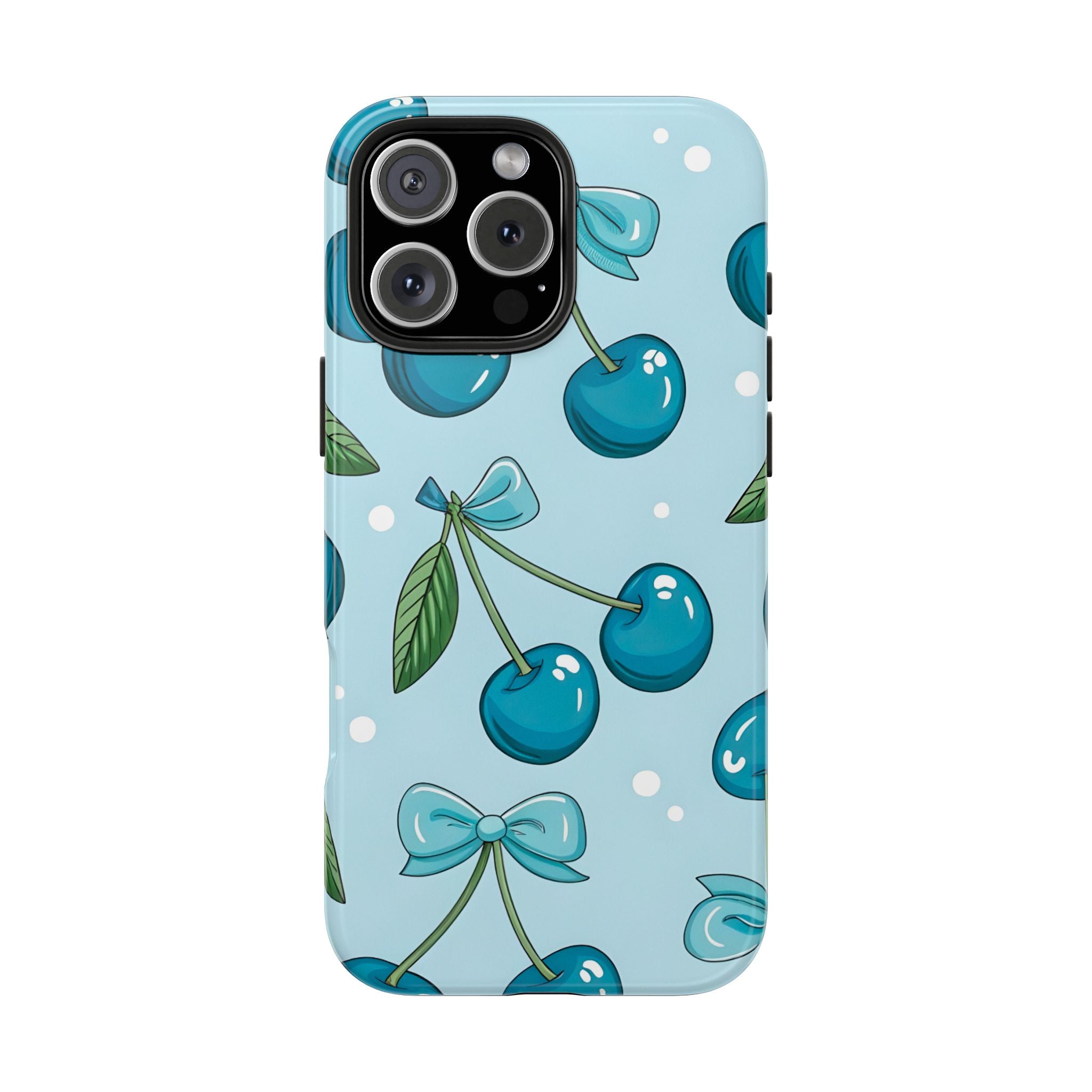 Blue Cherry Phone Case for iPhone and Samsung Galaxy Series