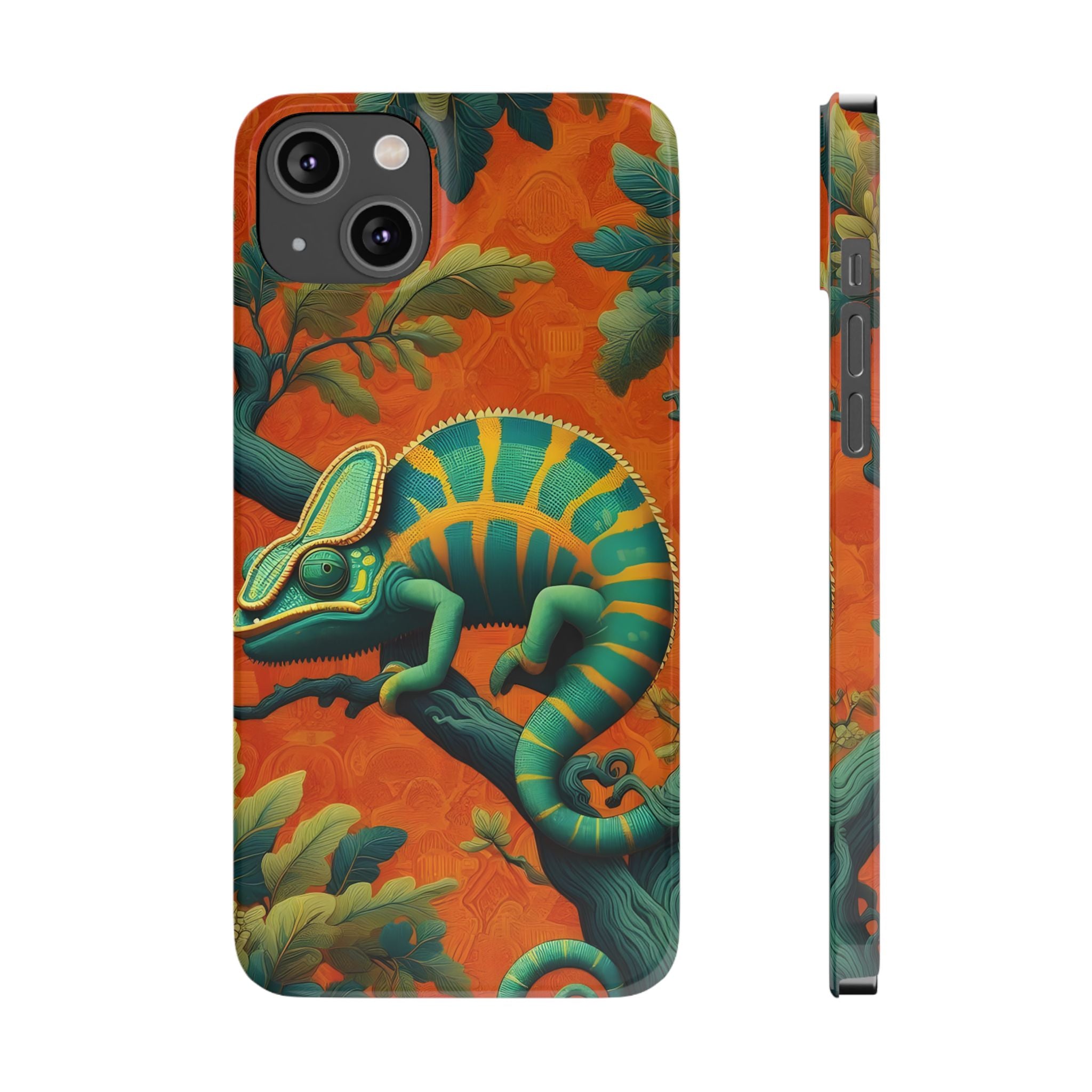 Chameleons Animal Motif Slim Phone Case for iPhone