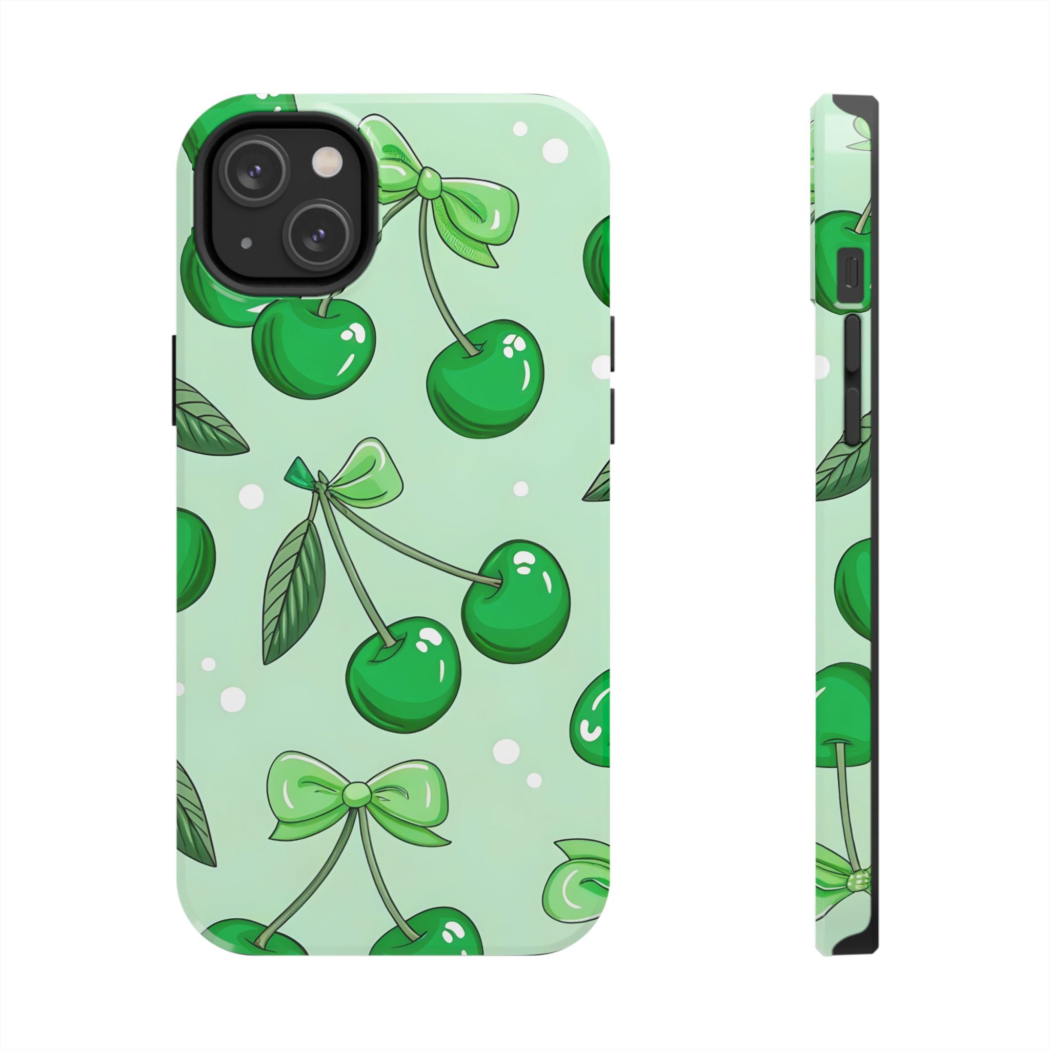 Green Cherry Phone Case for iPhone and Samsung Galaxy Series