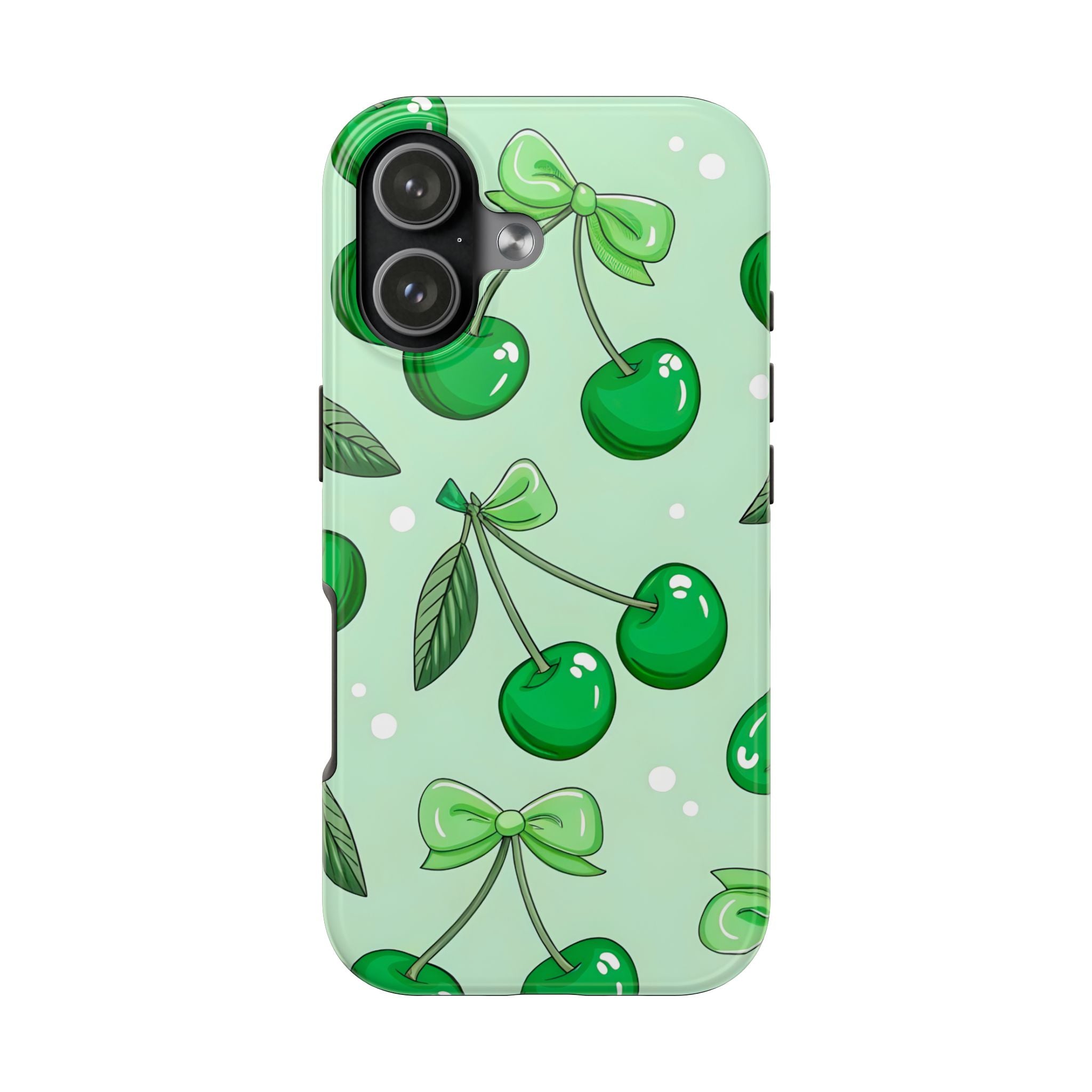 Green Cherry Phone Case for iPhone and Samsung Galaxy Series