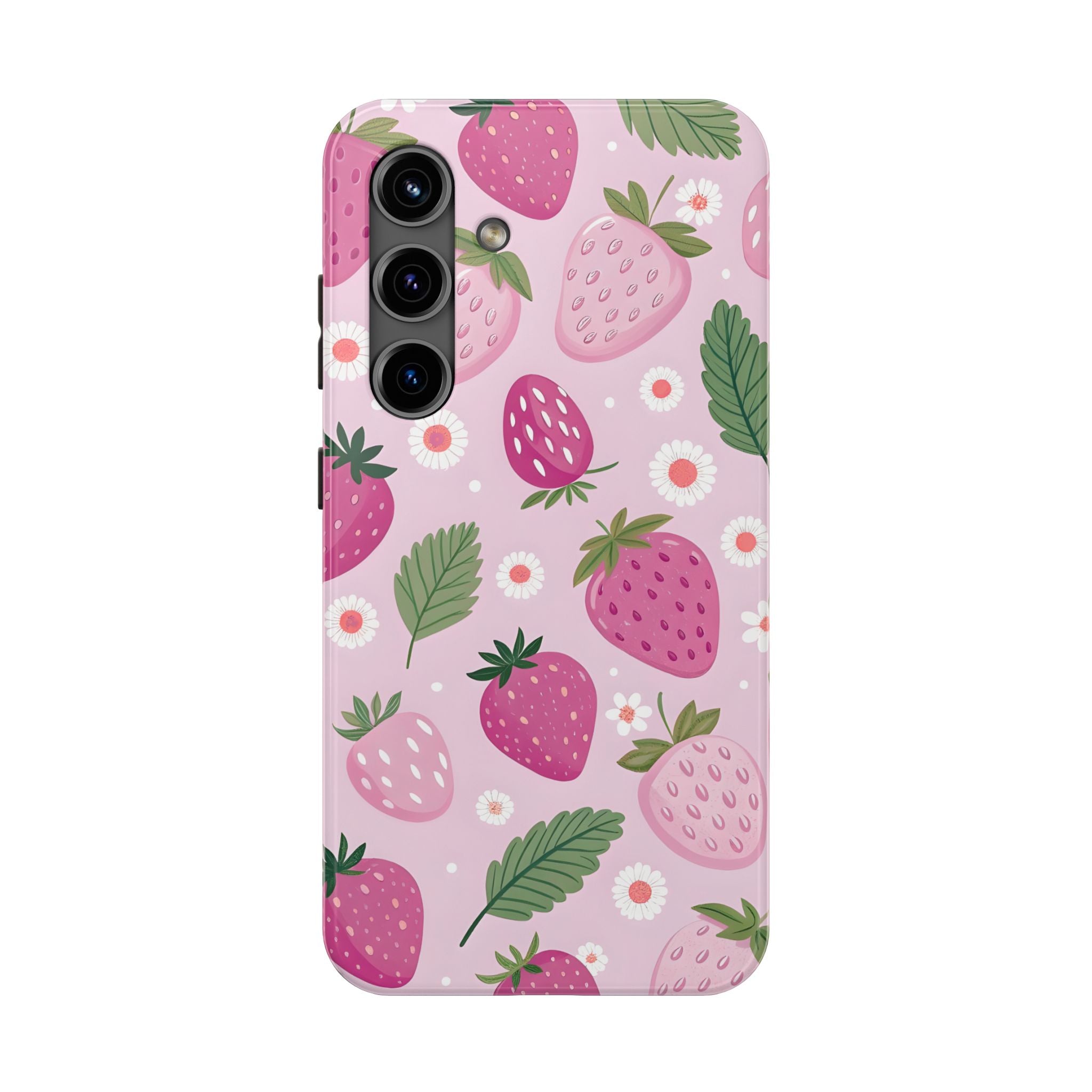 Purple Strawberry  Phone Case for iPhone and Samsung Galaxy Series