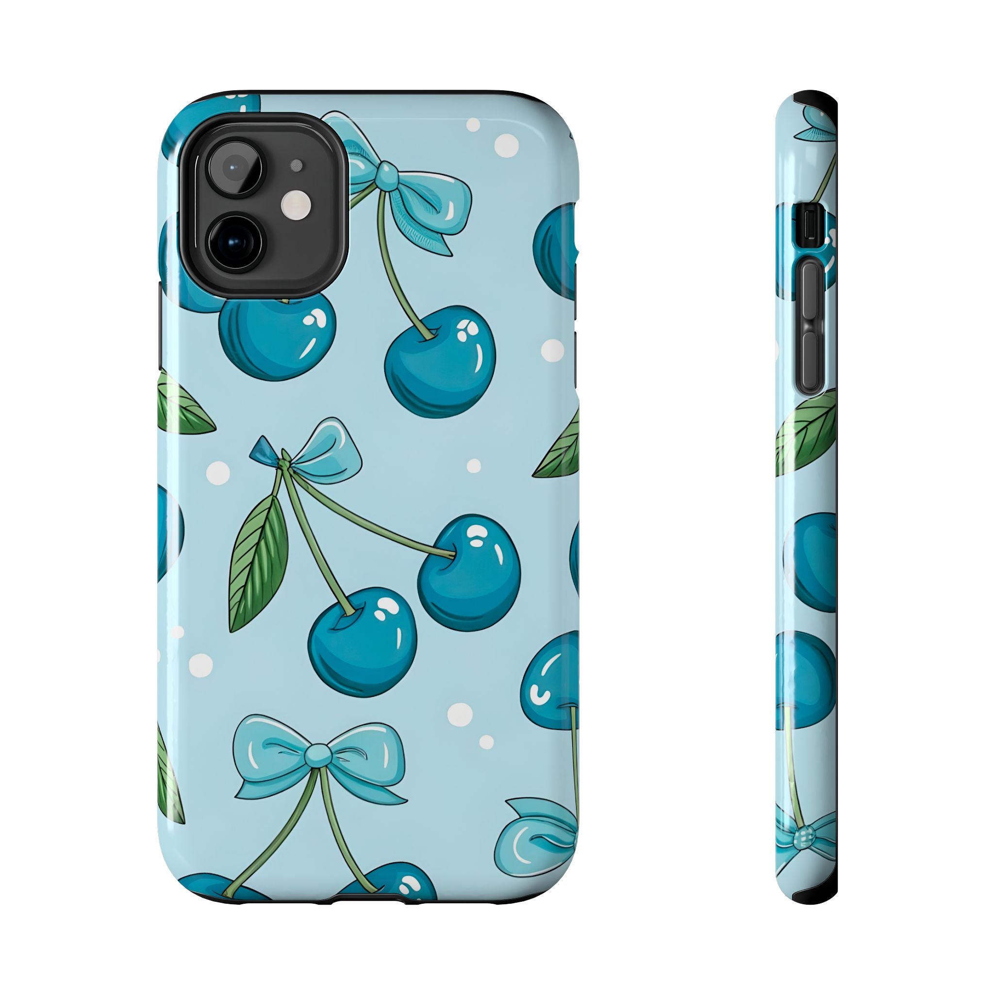 Blue Cherry Phone Case for iPhone and Samsung Galaxy Series