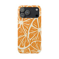 Retro Orange Slices Slim Phone Case for iPhone