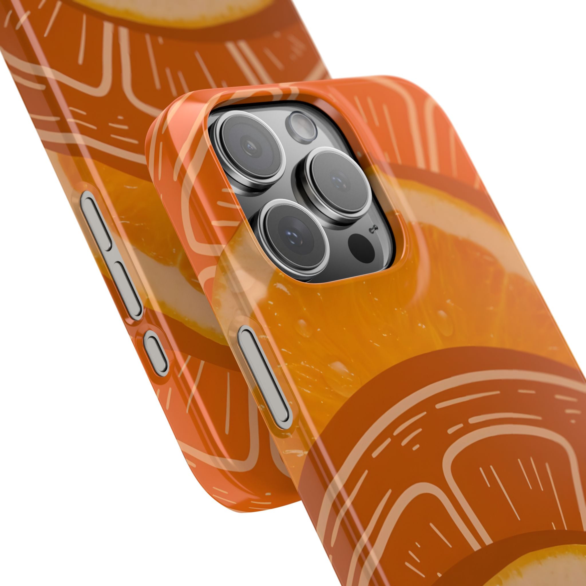 Orange Slice Pattern Slim Phone Case for iPhone