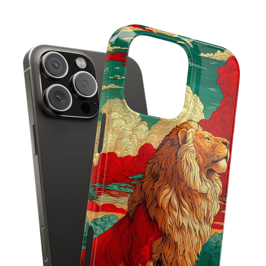 Lion Animal Motif Phone Case for iPhone