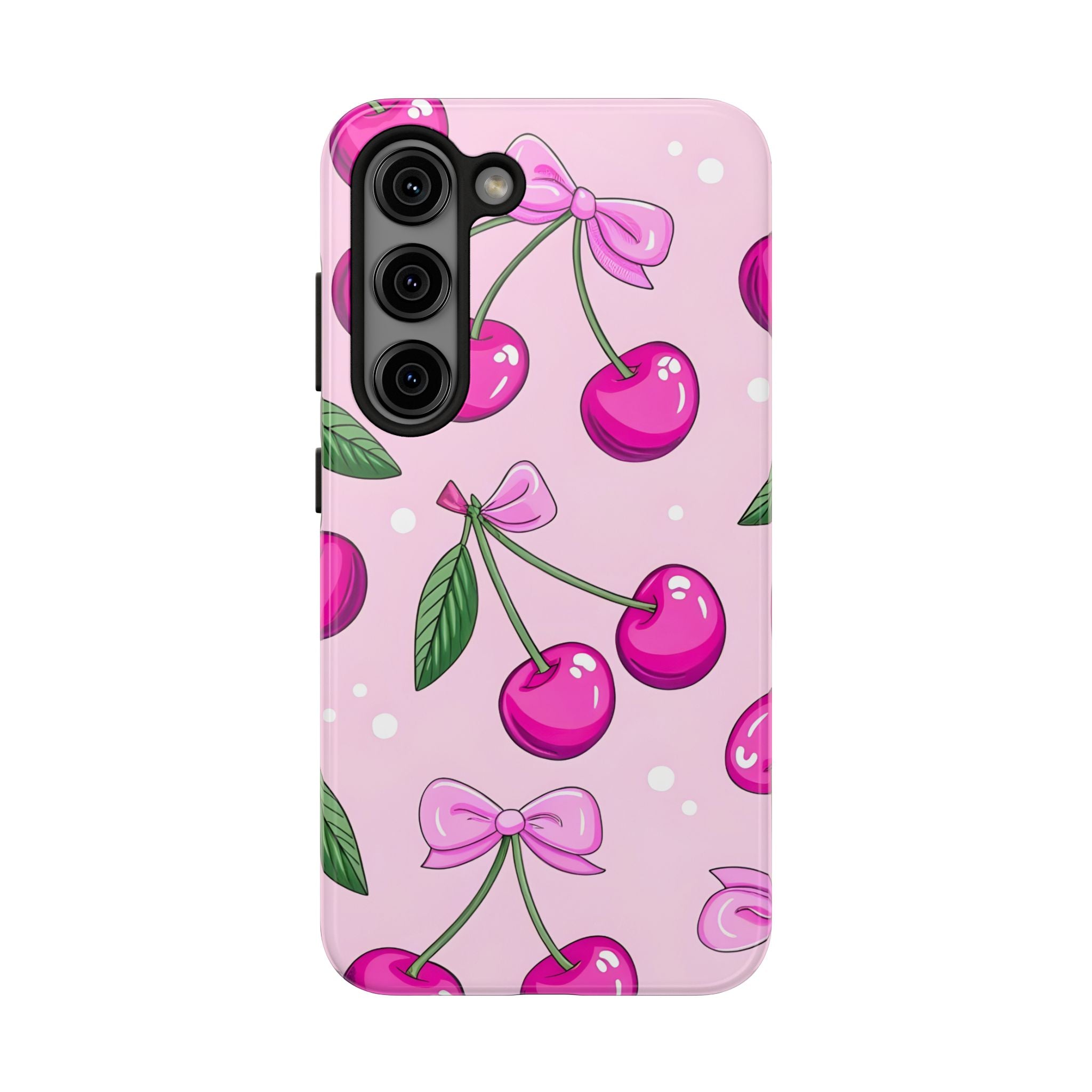 Pink Cherry Phone Case for iPhone and Samsung Galaxy Series