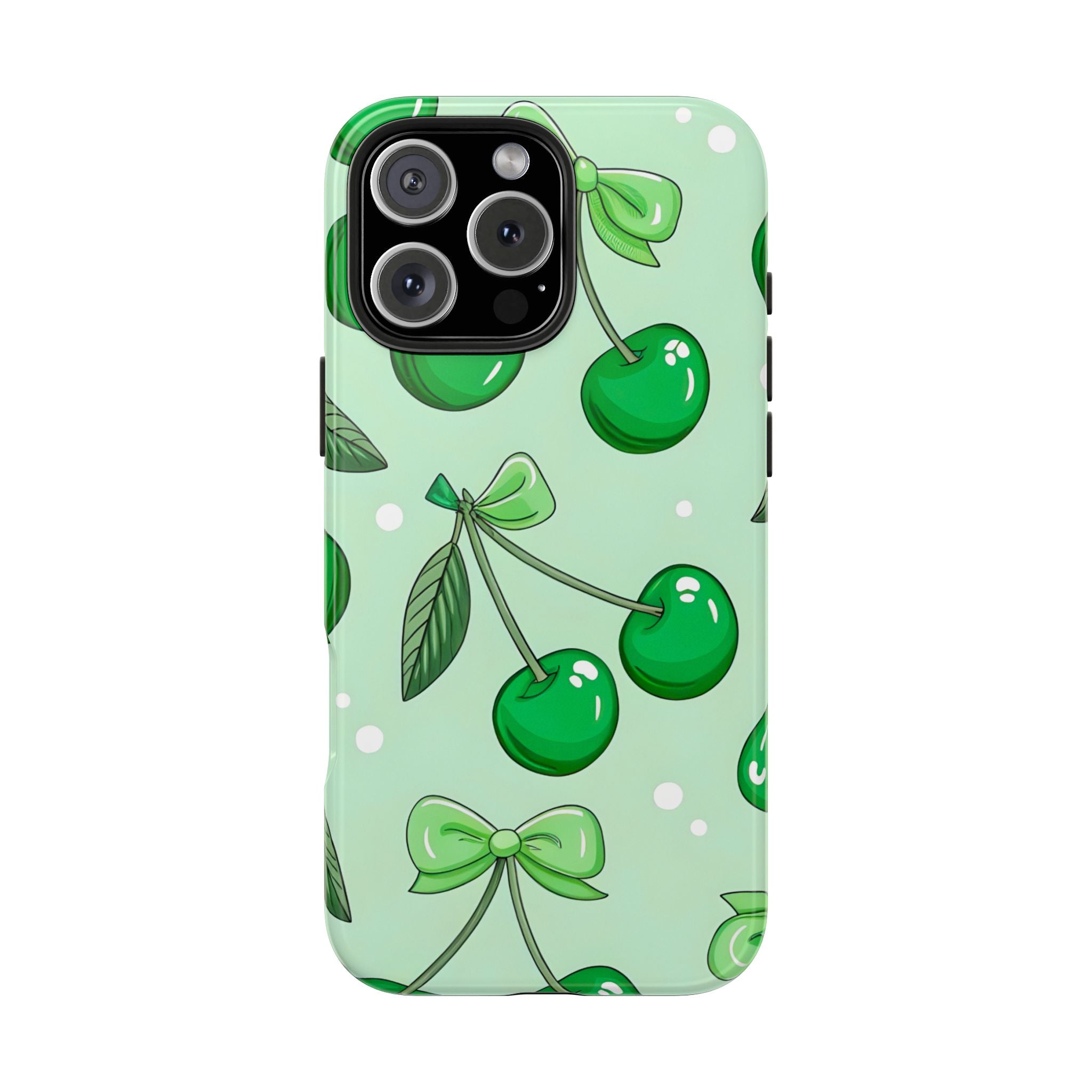 Green Cherry Phone Case for iPhone and Samsung Galaxy Series