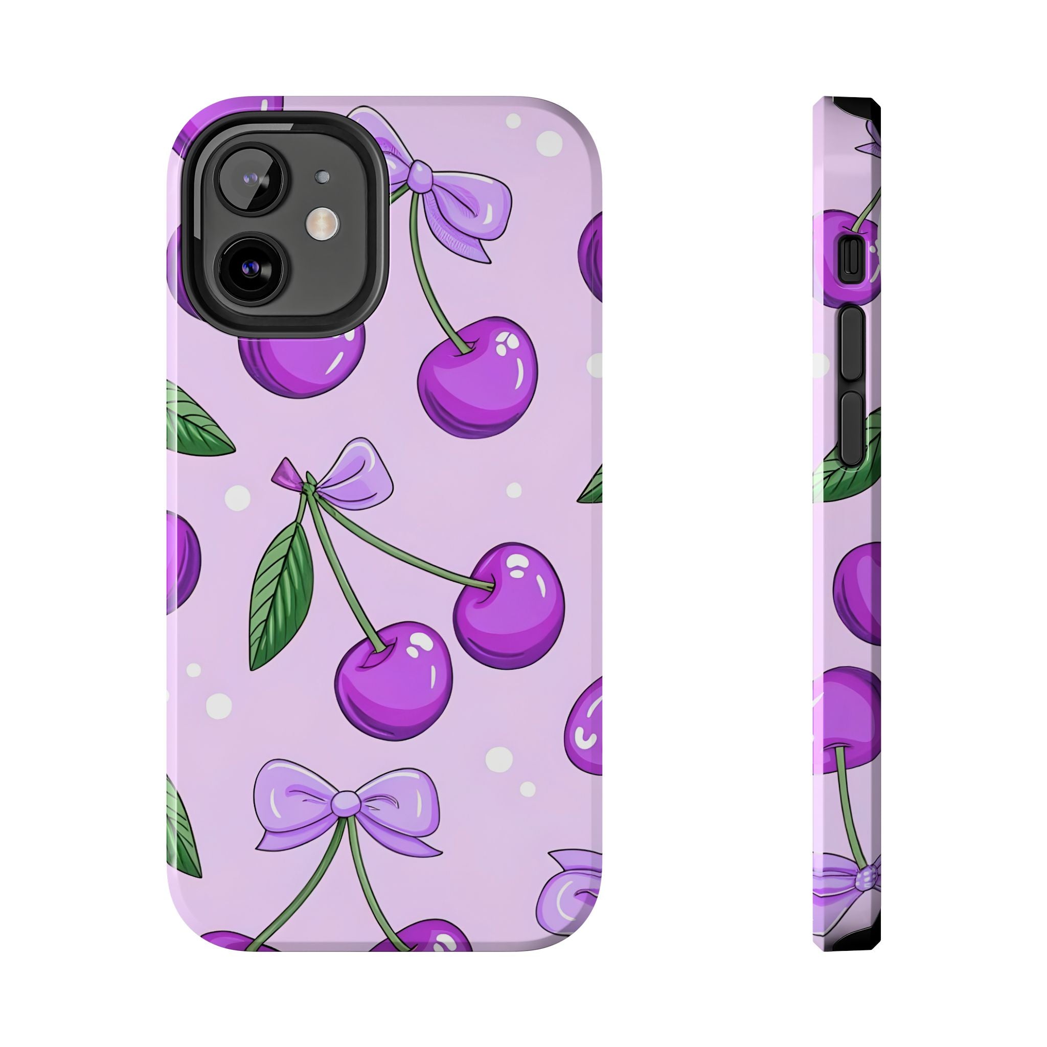 Purple Cherry Phone Case for iPhone and Samsung Galaxy Series