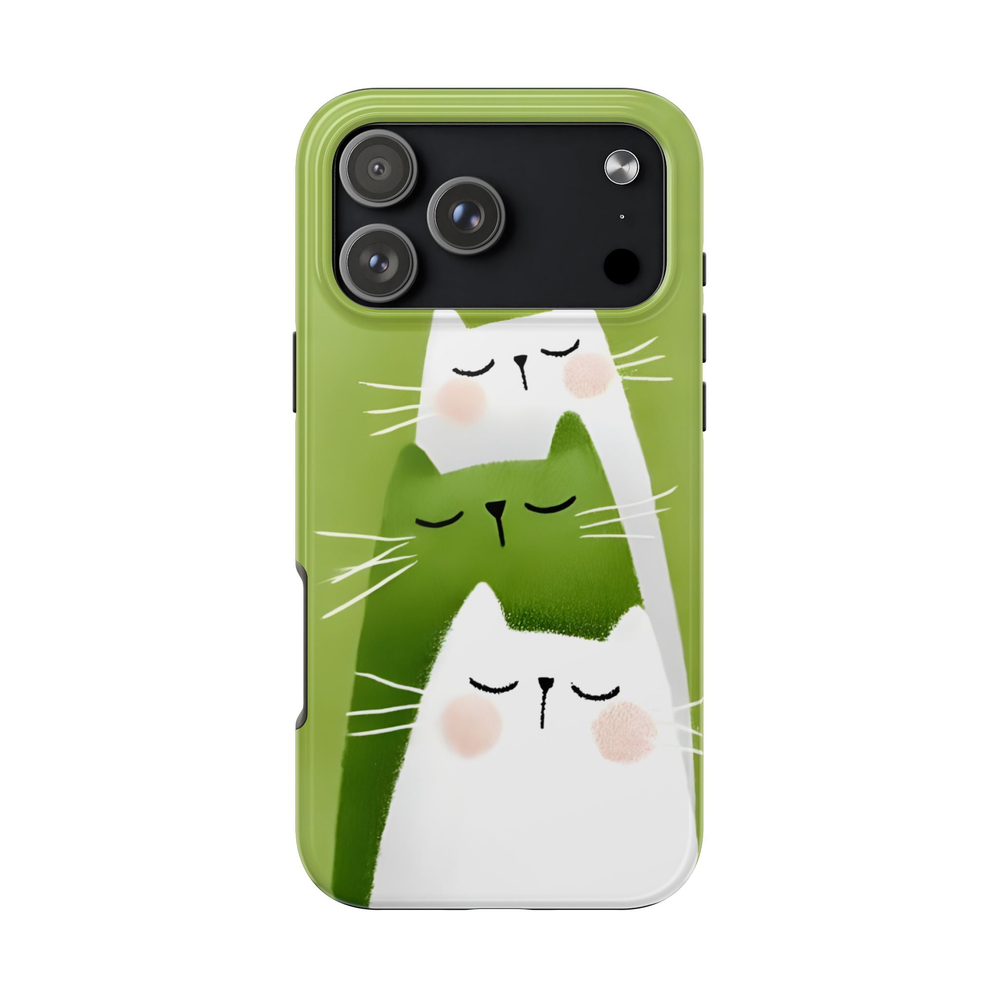 Triplet Cats Tough Phone Case for iPhone and Samsung Galaxy Series