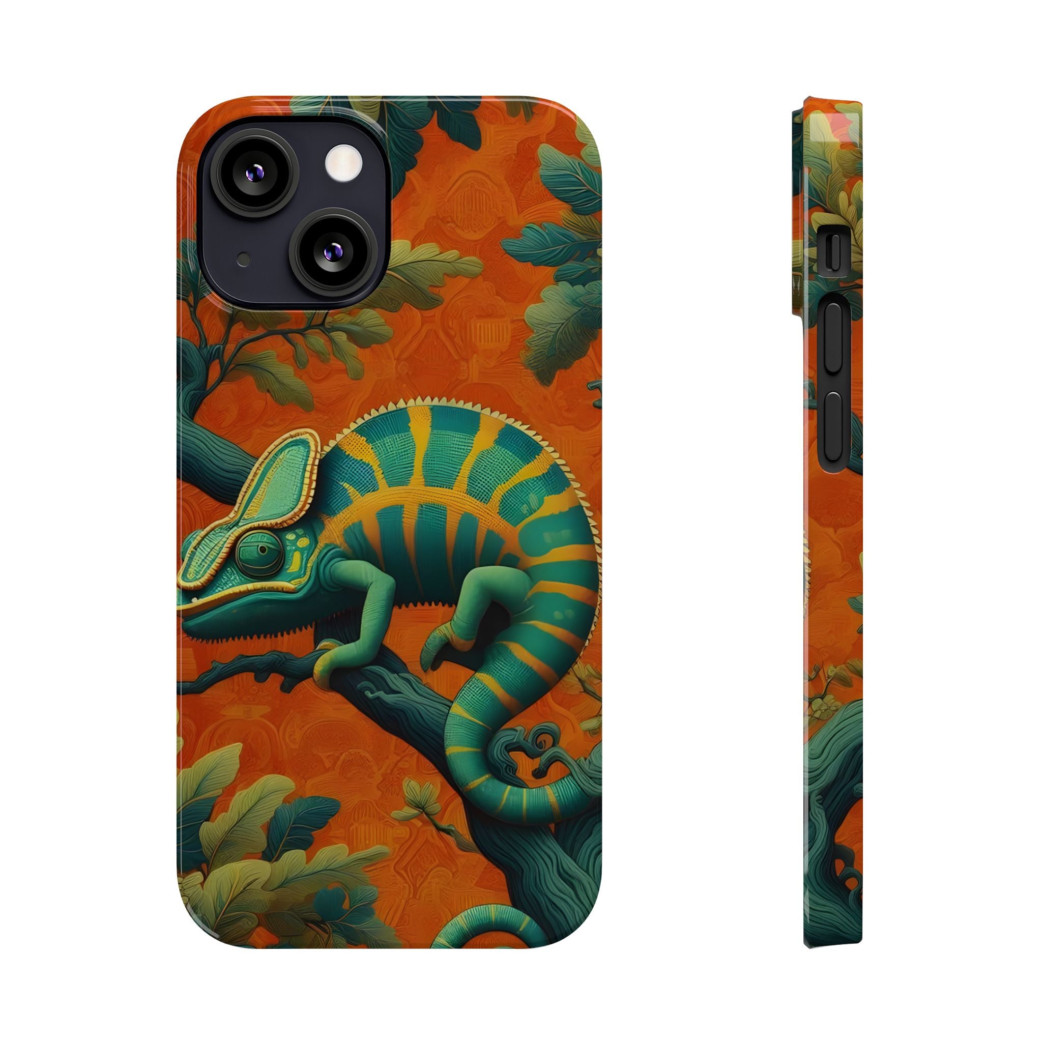 Chameleons Animal Motif Slim Phone Case for iPhone
