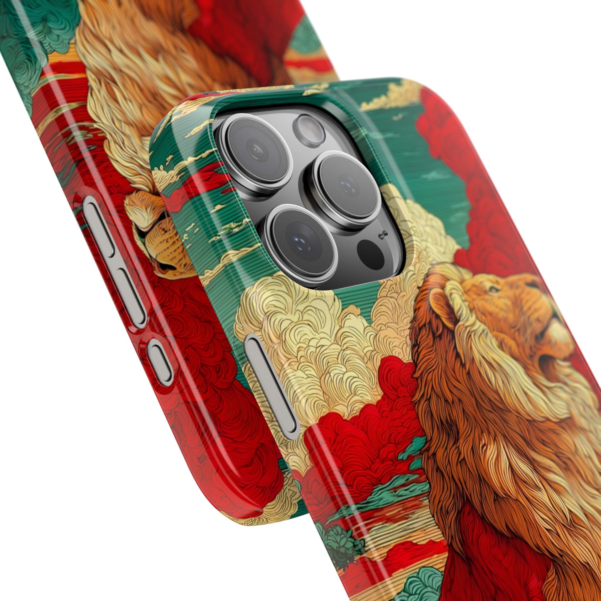 Lion Animal Motif Phone Case for iPhone