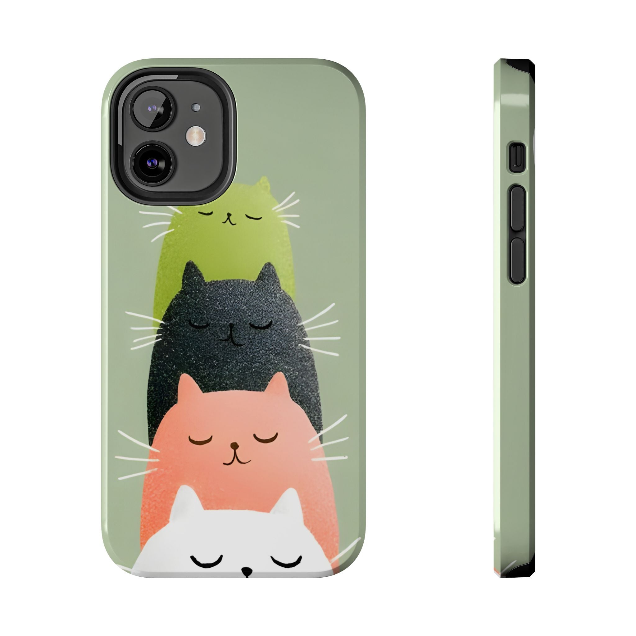 Quadruplets Cats Tough Phone Case for iPhone and Samsung Galaxy Series