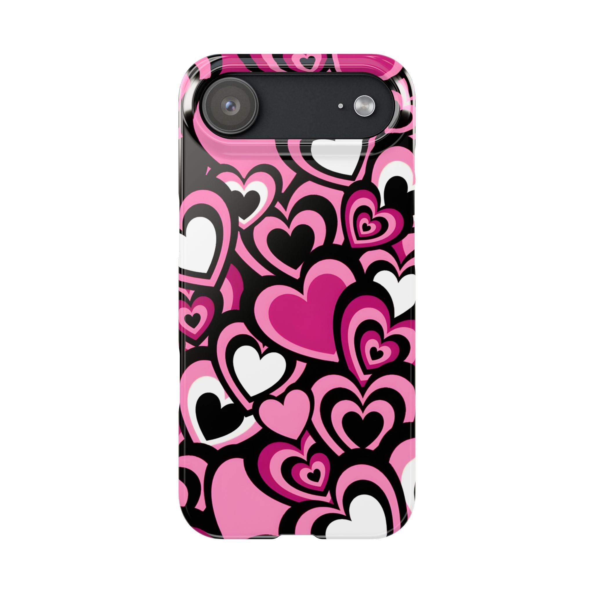 Heart Pattern Slim Phone Case for iPhone