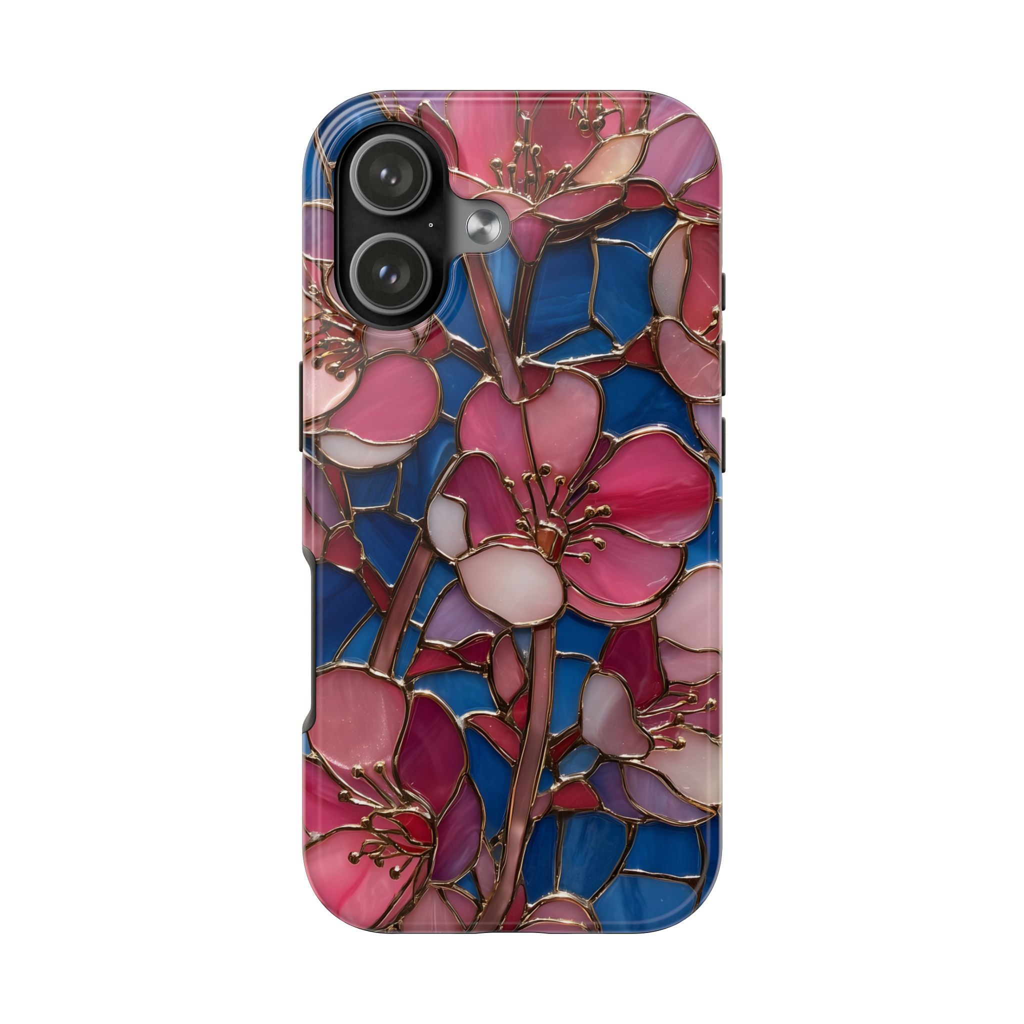 Floral Stained Glass Inspired Phone Case for iPhone and Samsung Galaxy Series