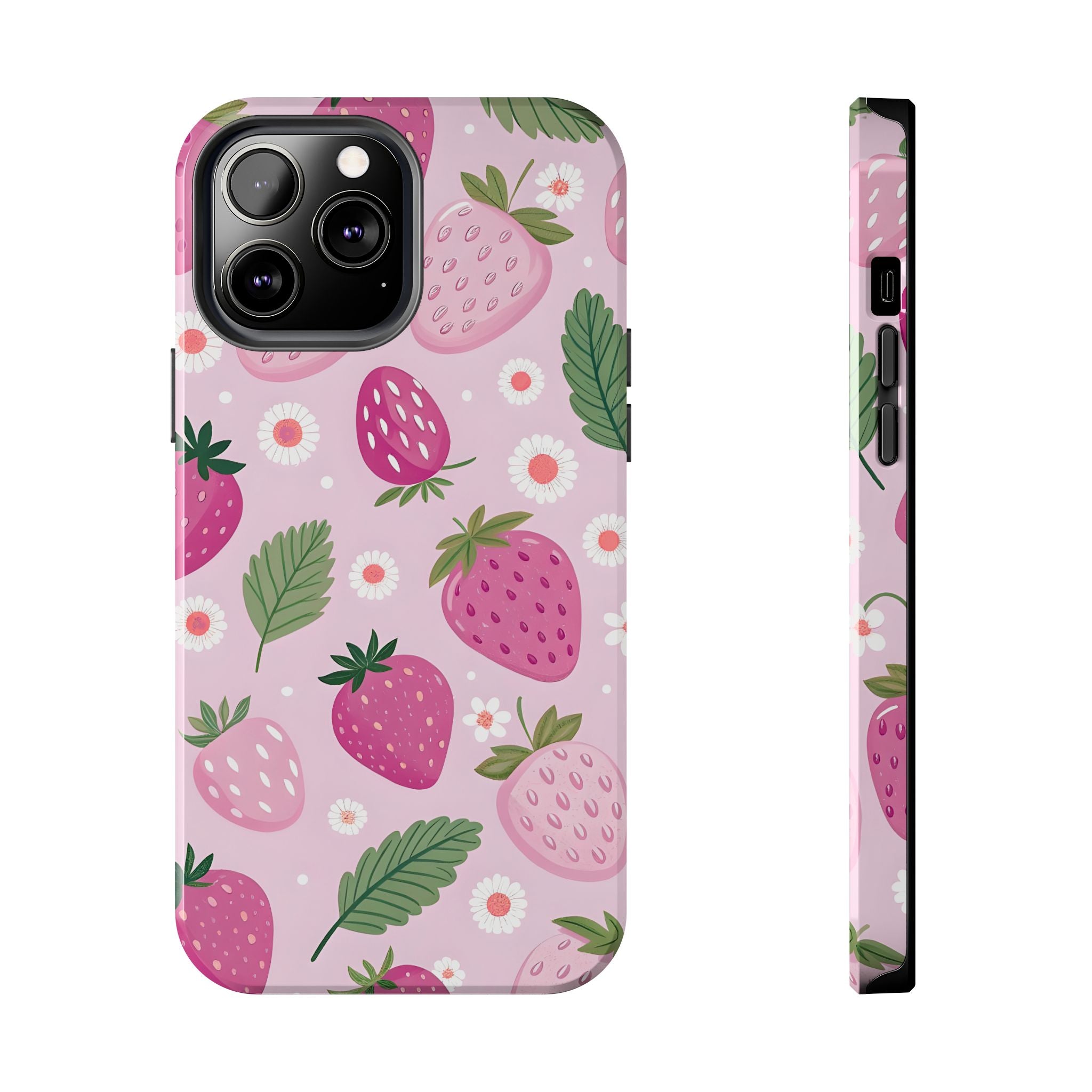 Purple Strawberry  Phone Case for iPhone and Samsung Galaxy Series