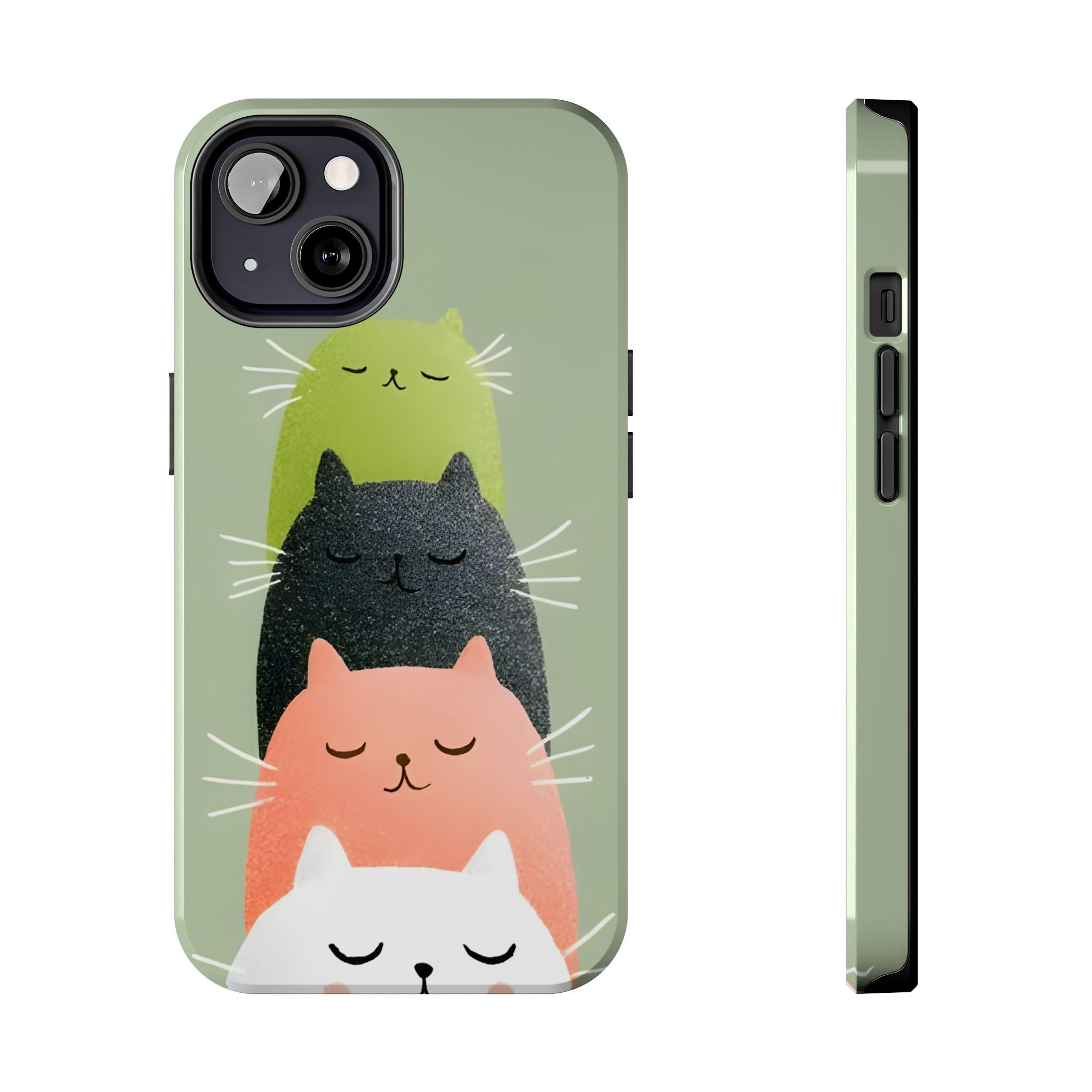 Quadruplets Cats Tough Phone Case for iPhone and Samsung Galaxy Series