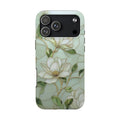 White Flower Stained Glass Inspired Phone Case for iPhone and Samsung Galaxy Series
