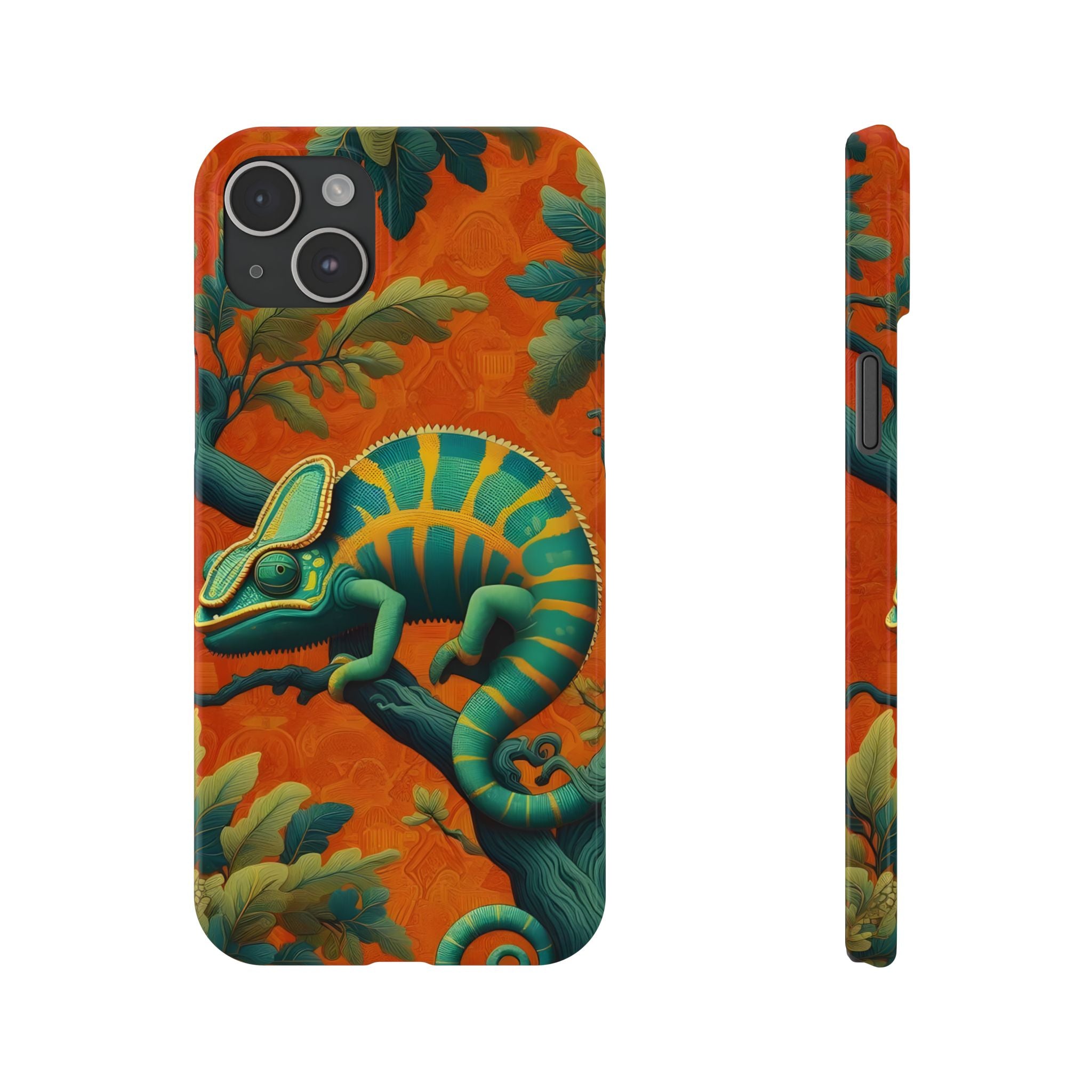 Chameleons Animal Motif Slim Phone Case for iPhone