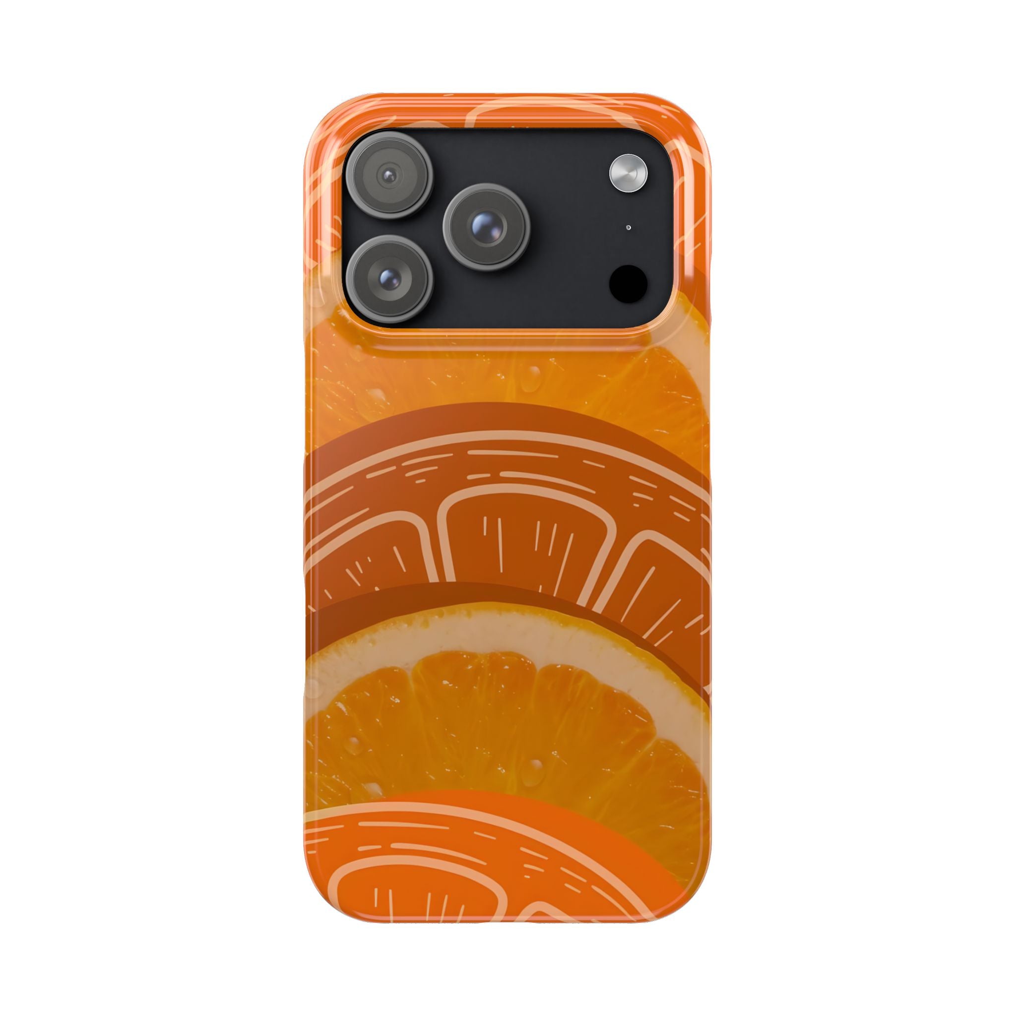 Orange Slice Pattern Slim Phone Case for iPhone