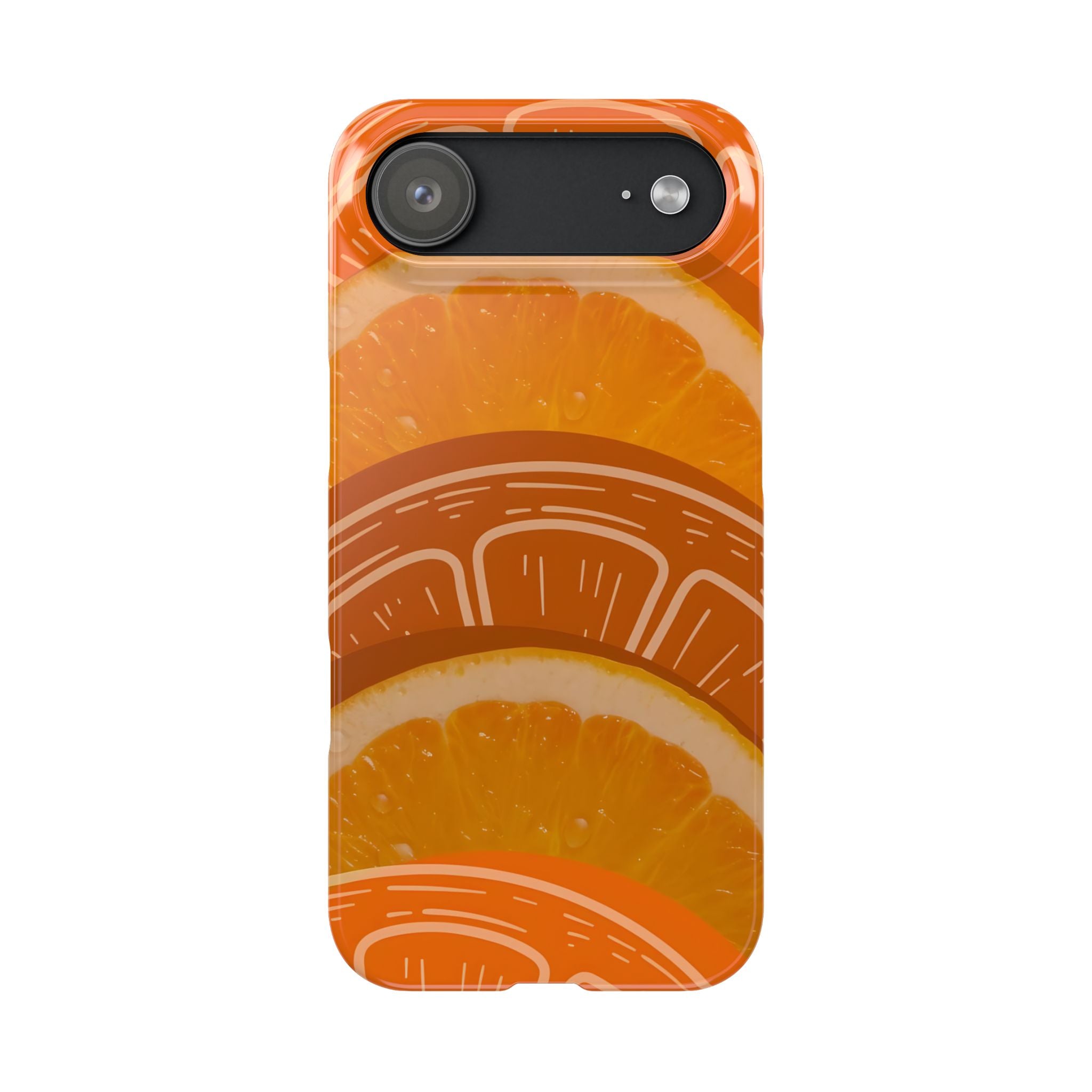 Orange Slice Pattern Slim Phone Case for iPhone