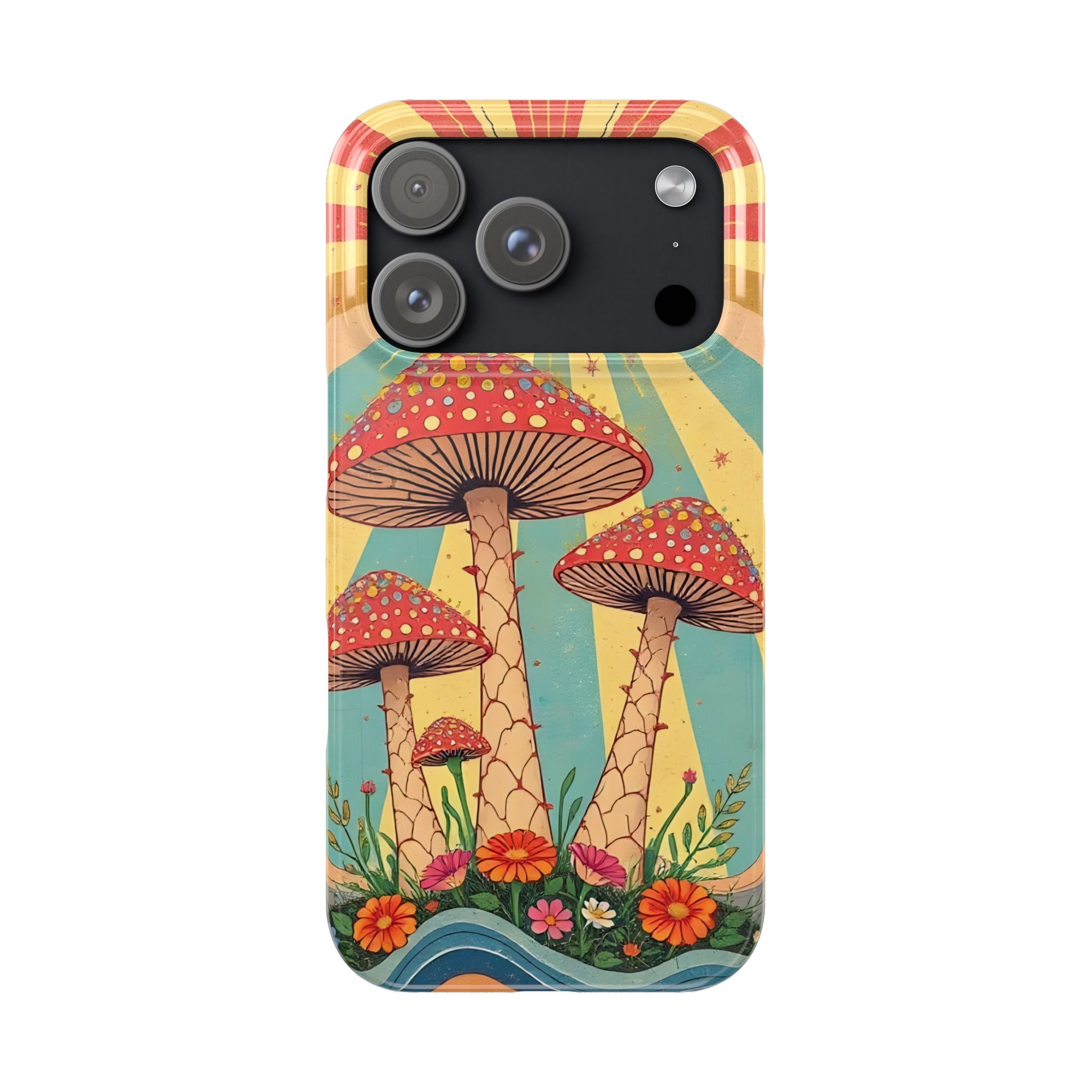 Colorful Cottagecore Slim Phone Case for iPhone and Samsung Galaxy Series