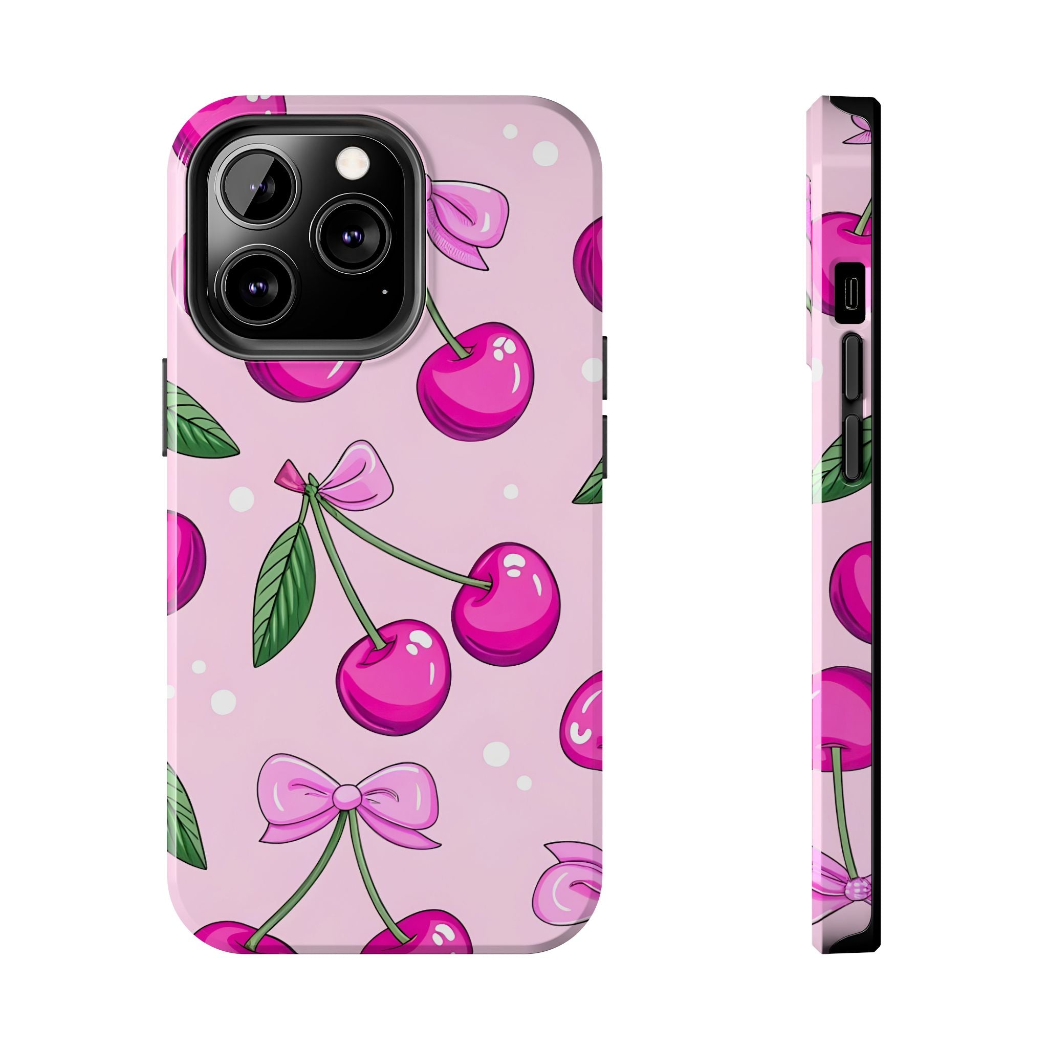 Pink Cherry Phone Case for iPhone and Samsung Galaxy Series