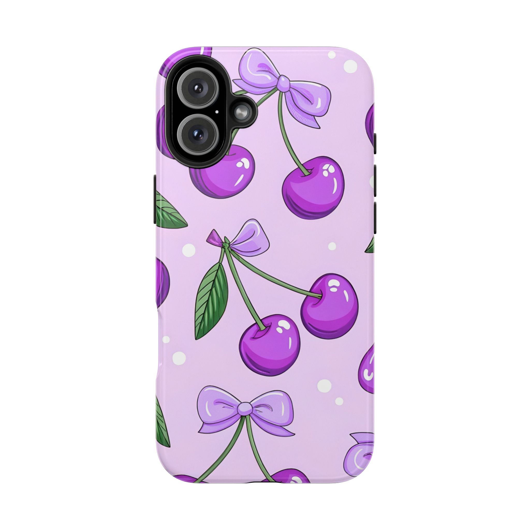 Purple Cherry Phone Case for iPhone and Samsung Galaxy Series