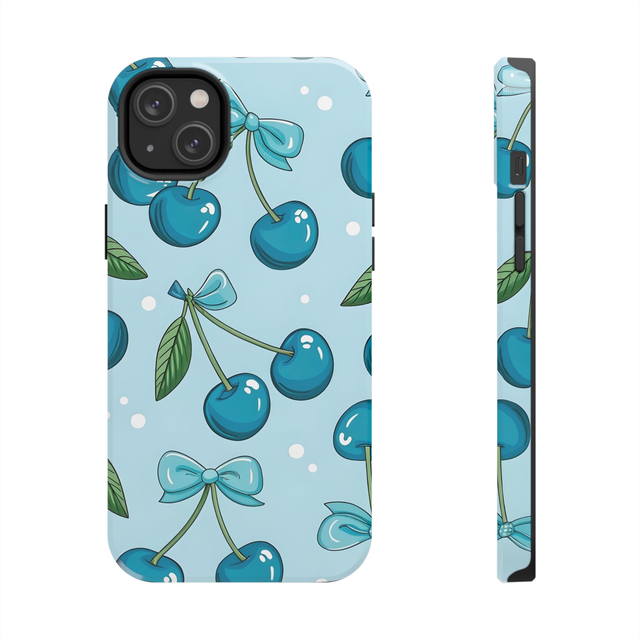 Blue Cherry Phone Case for iPhone and Samsung Galaxy Series
