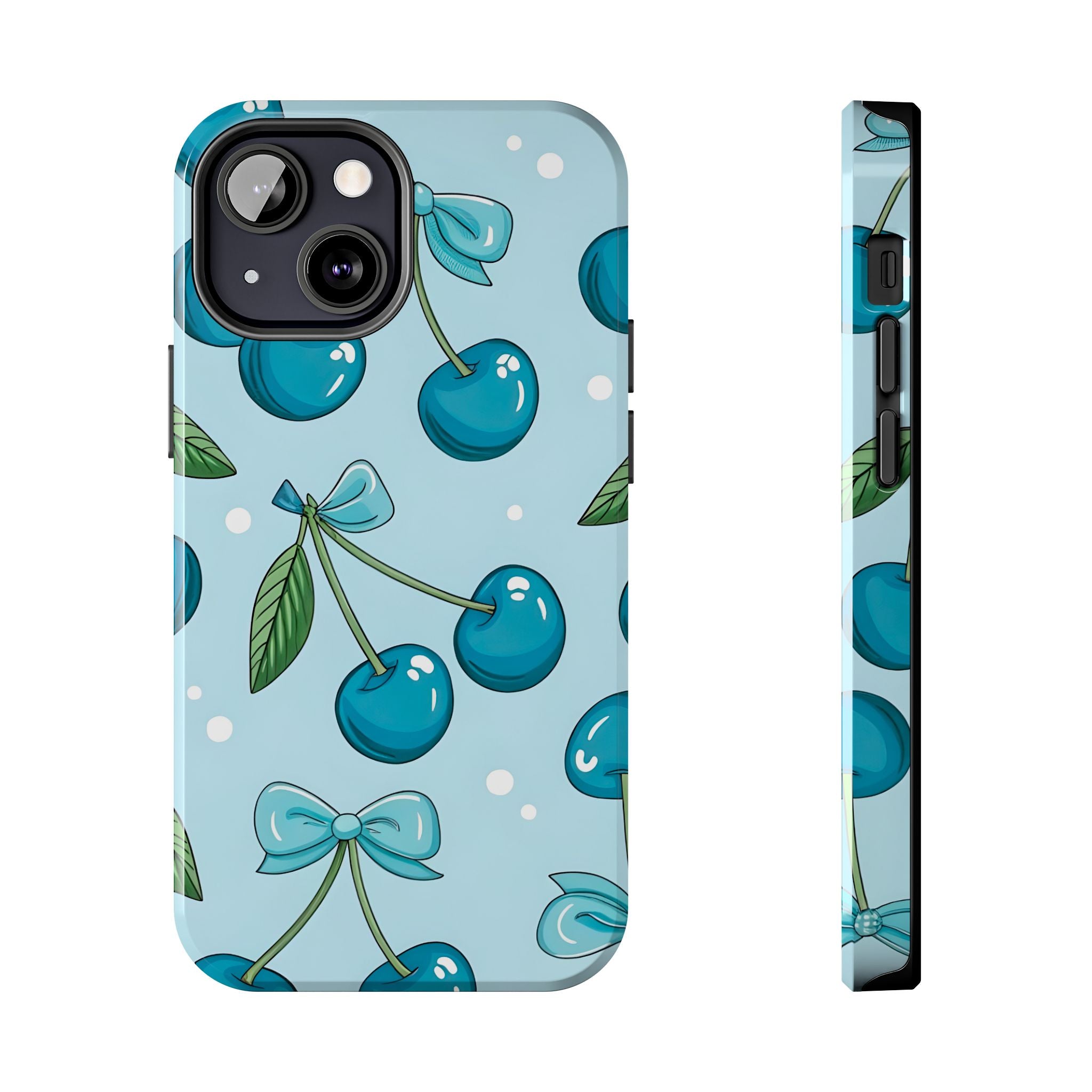 Blue Cherry Phone Case for iPhone and Samsung Galaxy Series