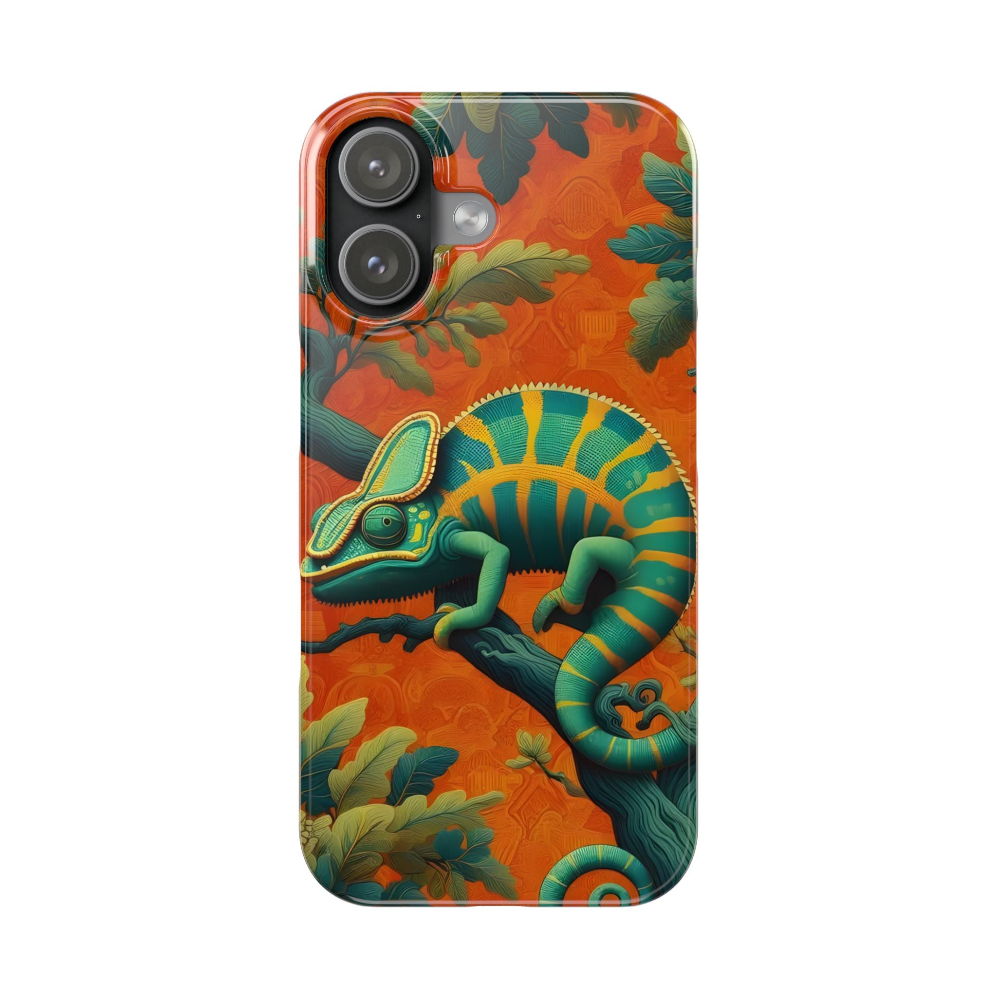 Chameleons Animal Motif Slim Phone Case for iPhone