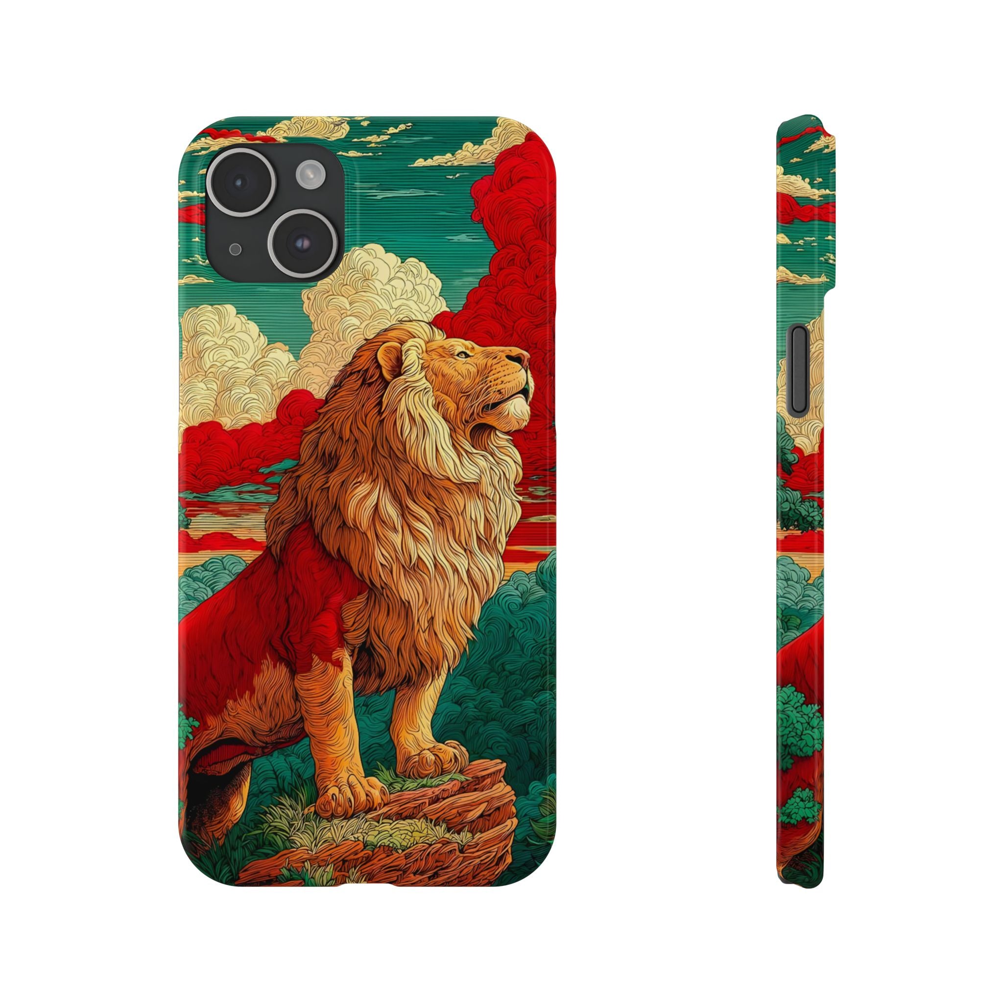 Lion Animal Motif Phone Case for iPhone