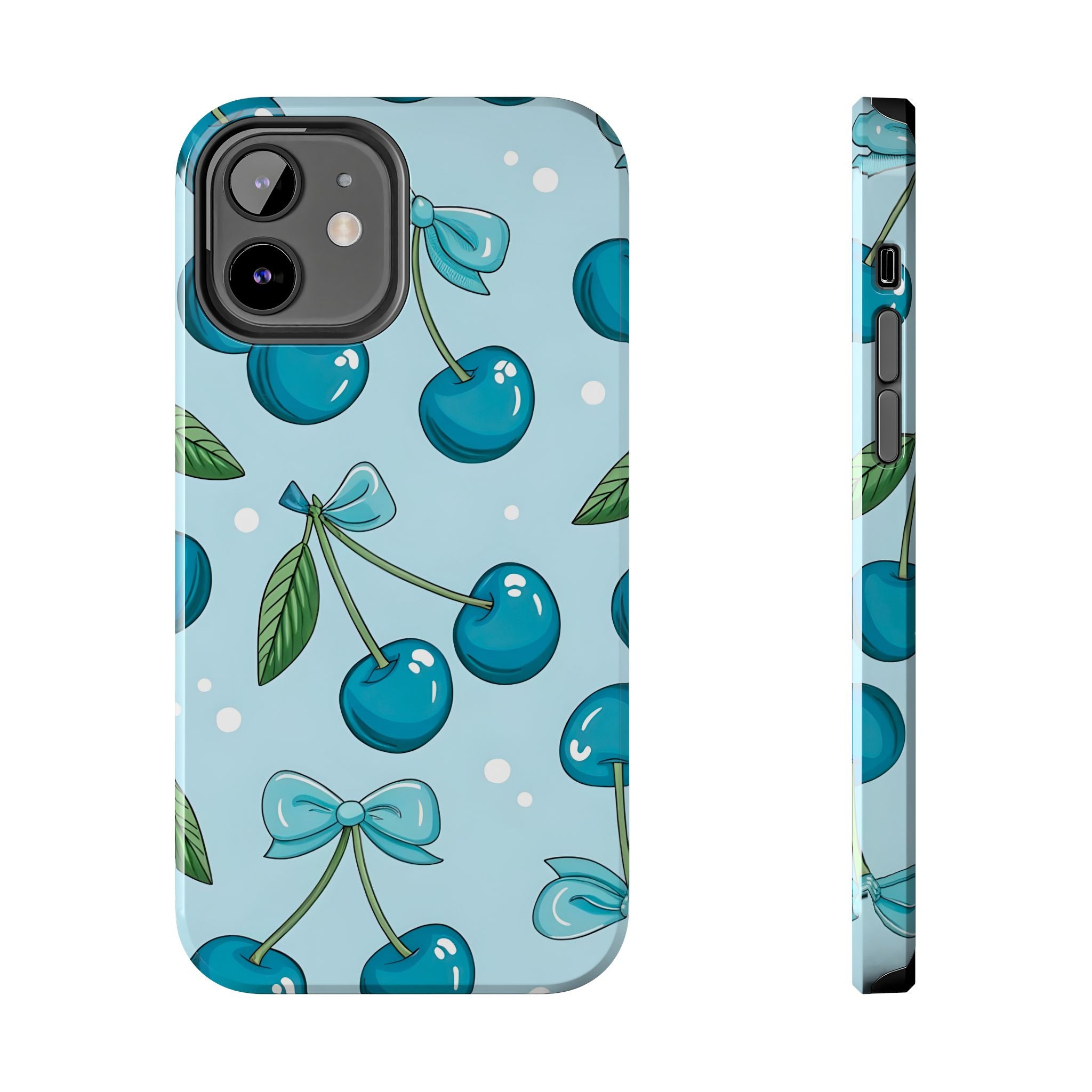 Blue Cherry Phone Case for iPhone and Samsung Galaxy Series
