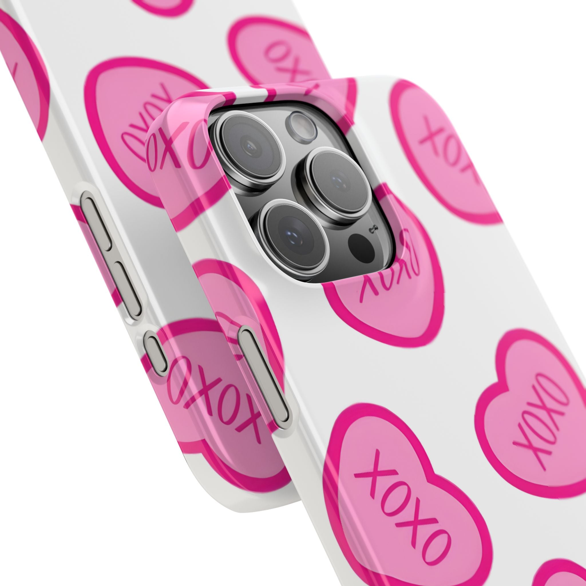 XOXO Hearts Slim Phone Case for iPhone
