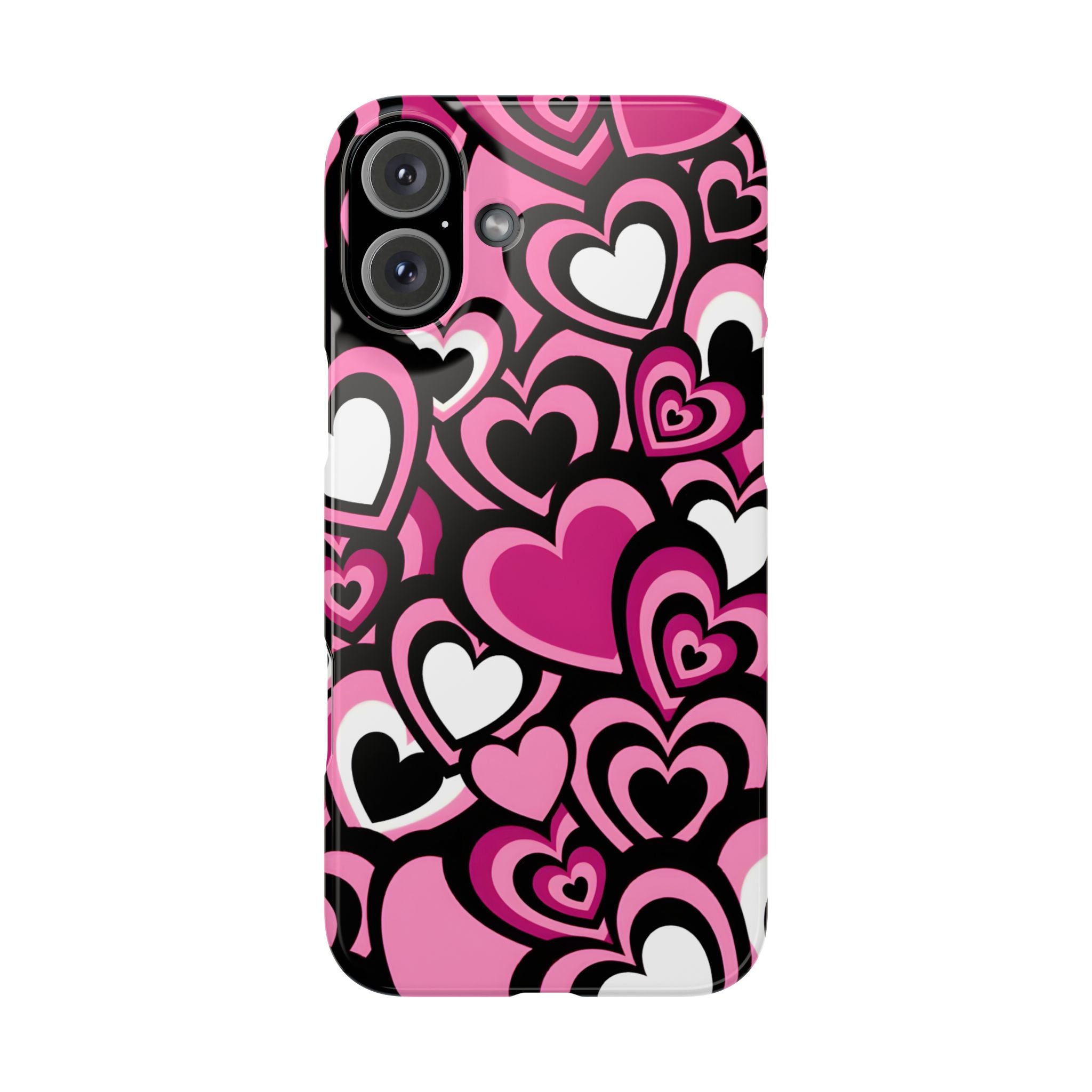 Heart Pattern Slim Phone Case for iPhone