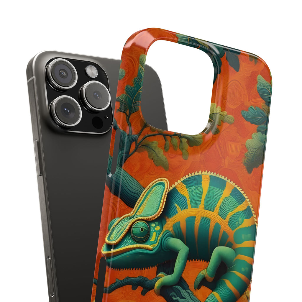 Chameleons Animal Motif Slim Phone Case for iPhone