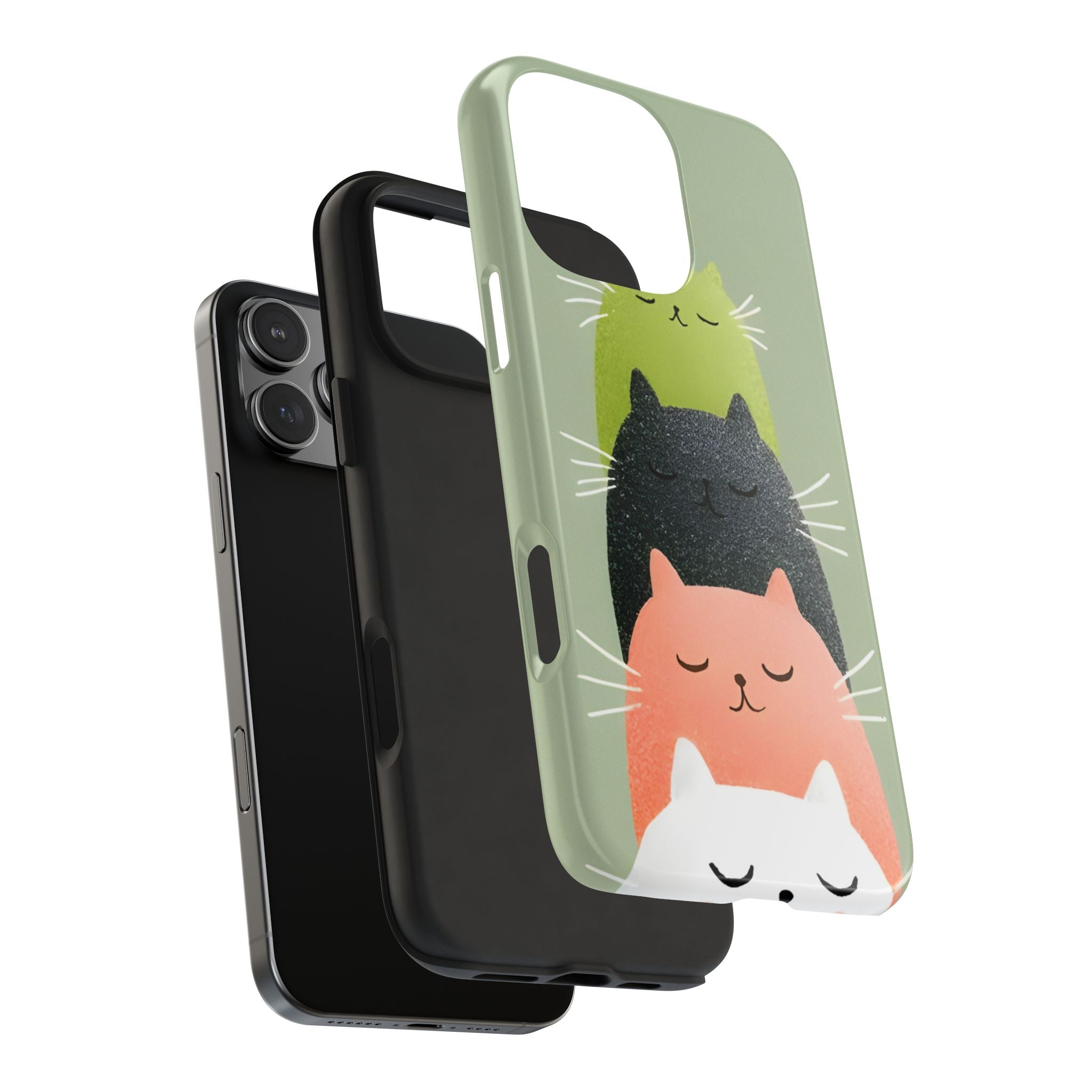 Quadruplets Cats Tough Phone Case for iPhone and Samsung Galaxy Series