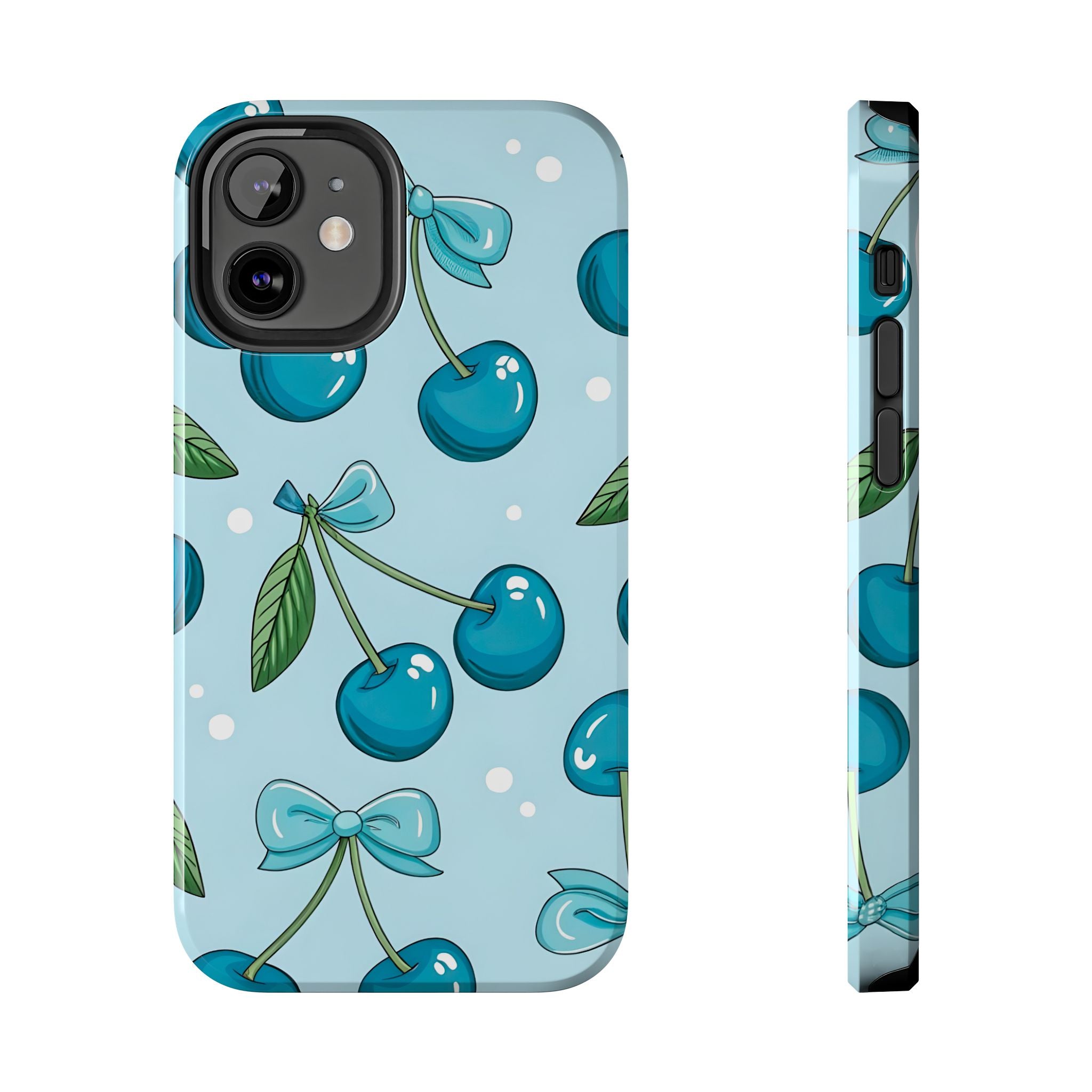 Blue Cherry Phone Case for iPhone and Samsung Galaxy Series
