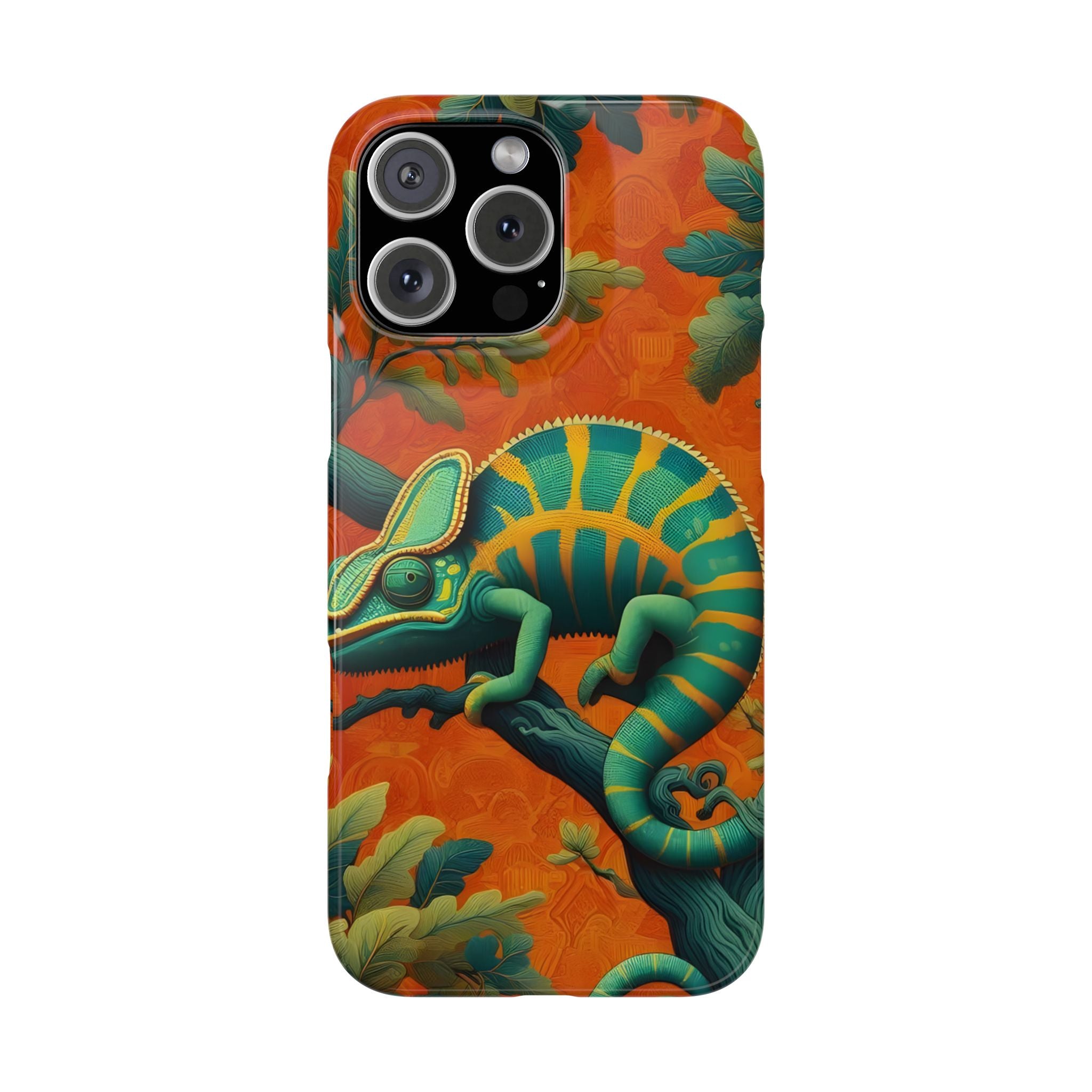 Chameleons Animal Motif Slim Phone Case for iPhone