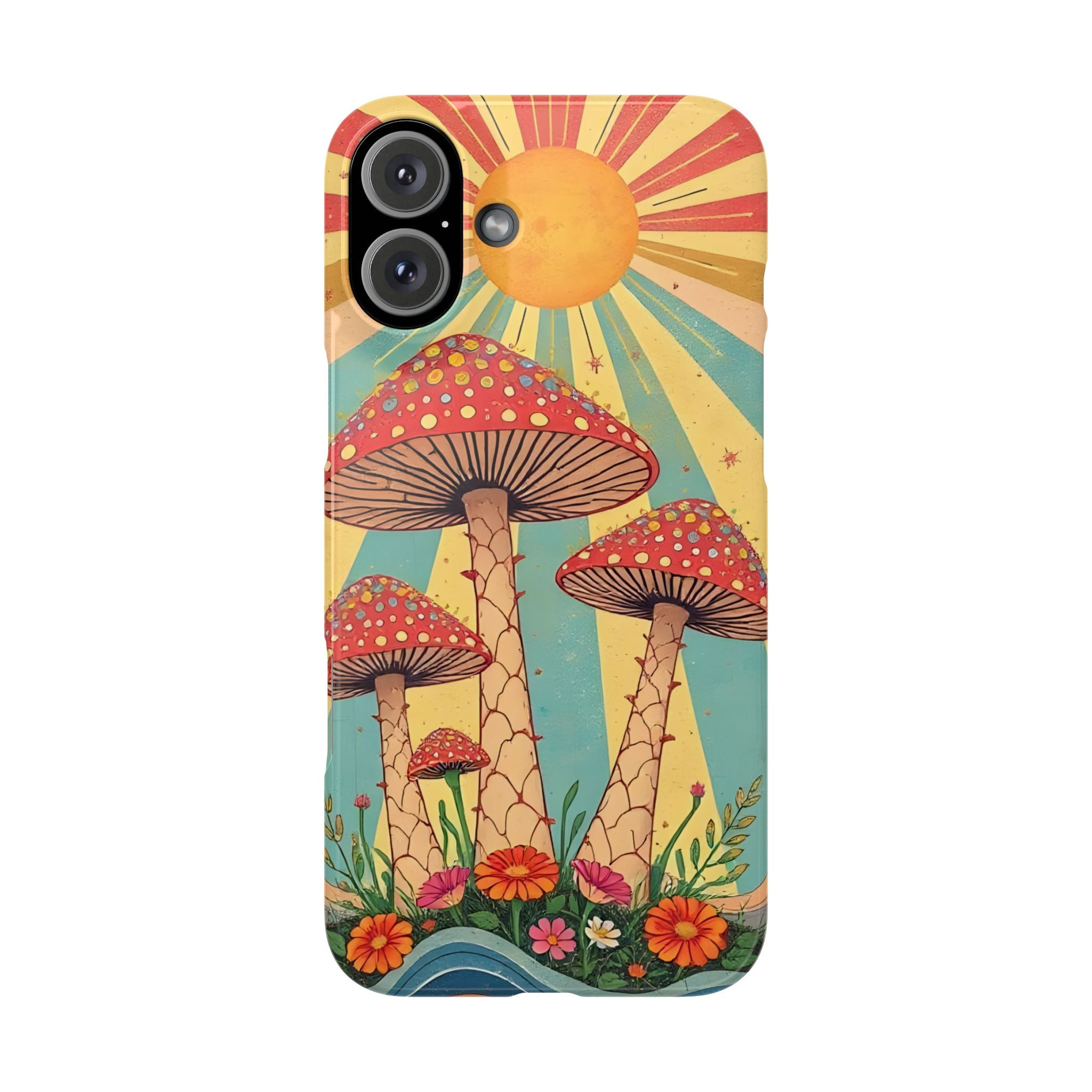 Colorful Cottagecore Slim Phone Case for iPhone and Samsung Galaxy Series