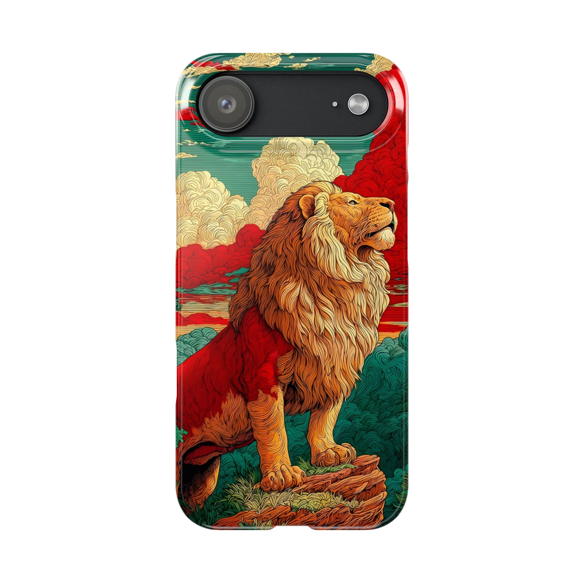Lion Animal Motif Phone Case for iPhone