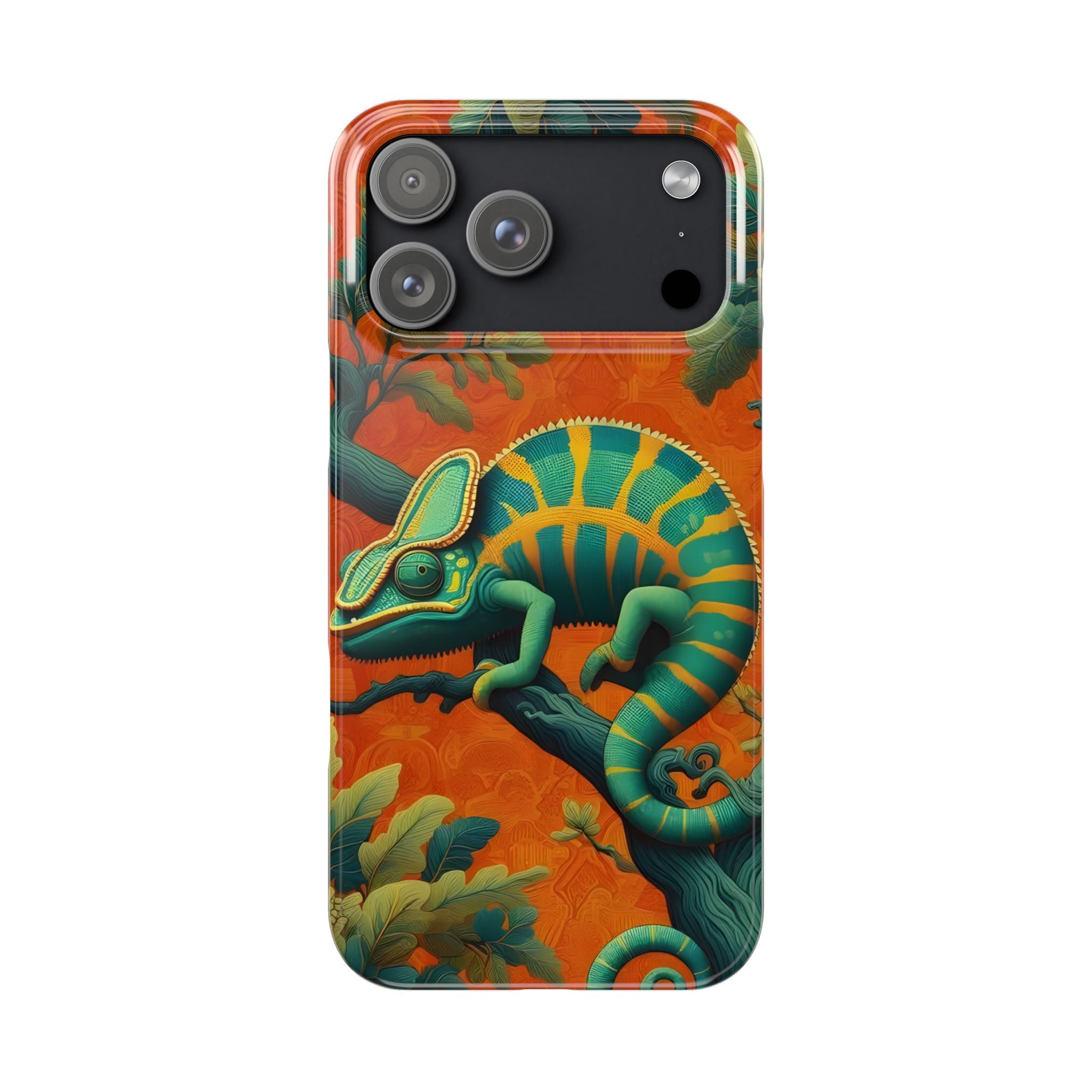 Chameleons Animal Motif Slim Phone Case for iPhone