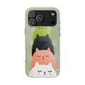 Quadruplets Cats Tough Phone Case for iPhone and Samsung Galaxy Series
