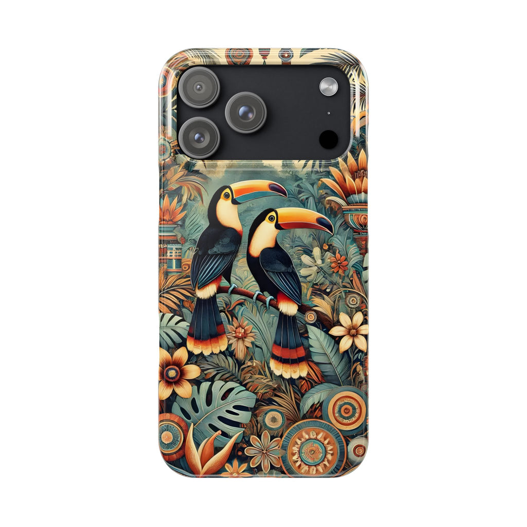 Toucan Bird Animal Motif Slim Phone Case for iPhone