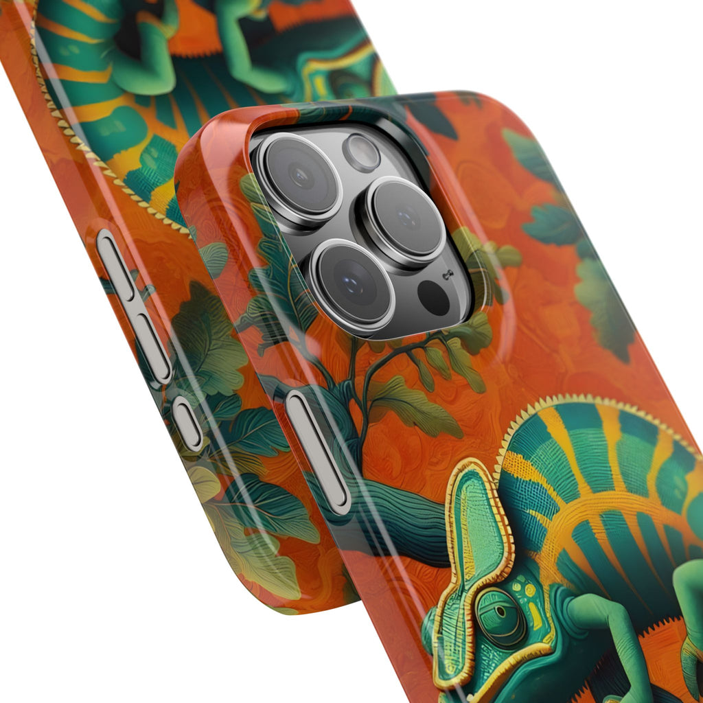 Chameleons Animal Motif Slim Phone Case for iPhone