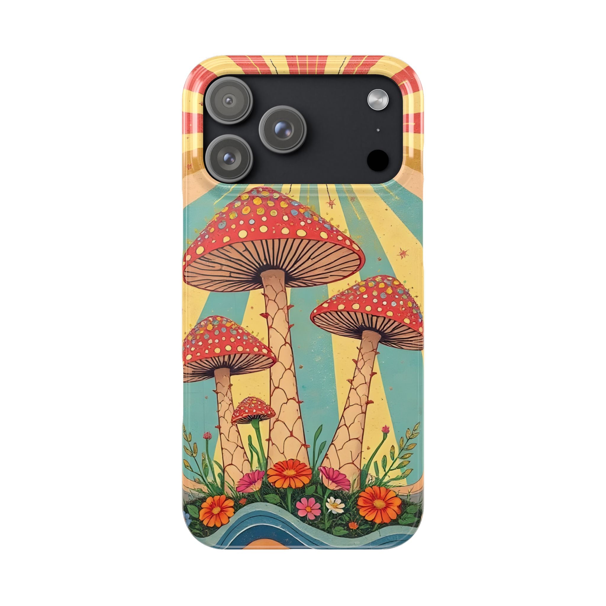 Colorful Cottagecore Slim Phone Case for iPhone and Samsung Galaxy Series