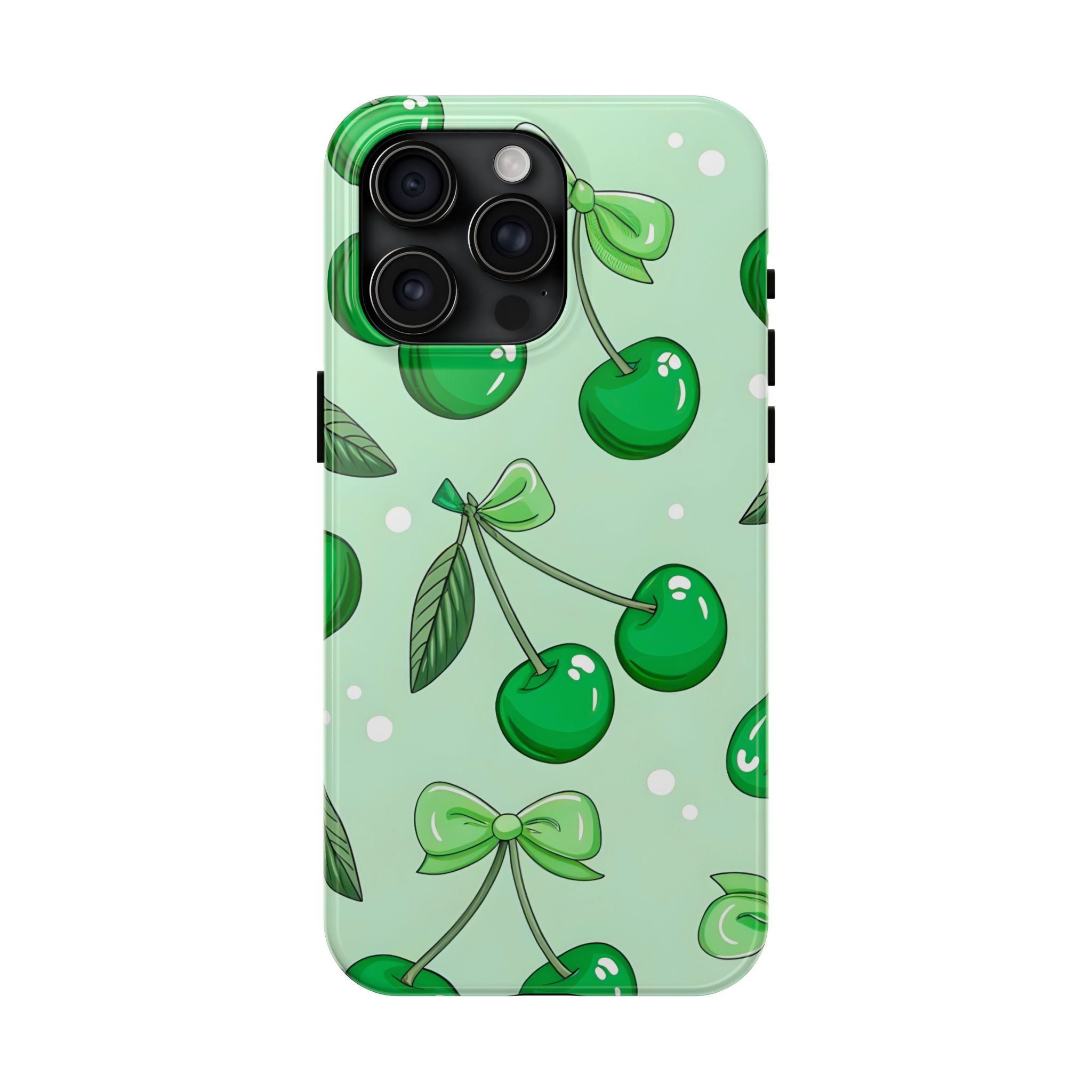 Green Cherry Phone Case for iPhone and Samsung Galaxy Series