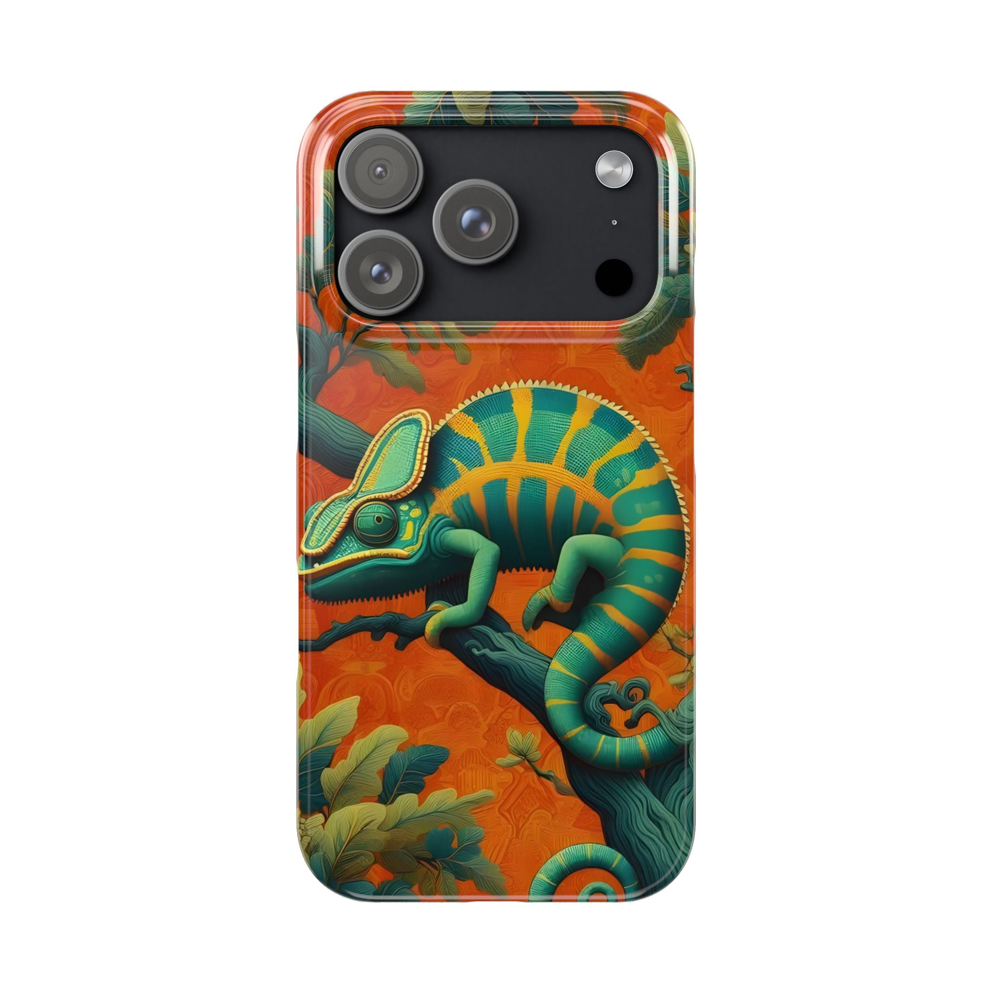 Chameleons Animal Motif Slim Phone Case for iPhone